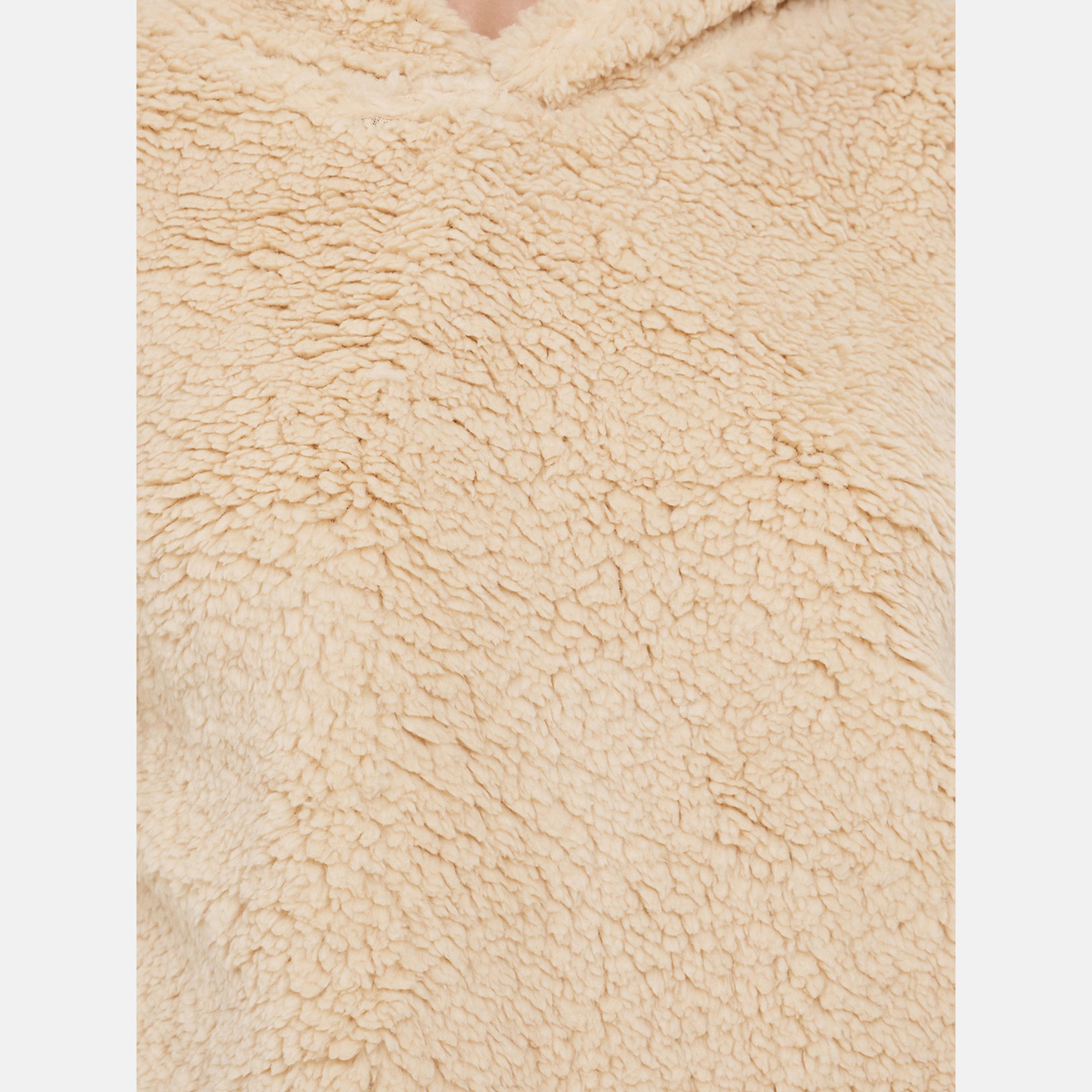 Styli Beige Fleece Hoodie and Long Pyjama Set-women-clothing-nightwear-pyjamas-longsets-image-3