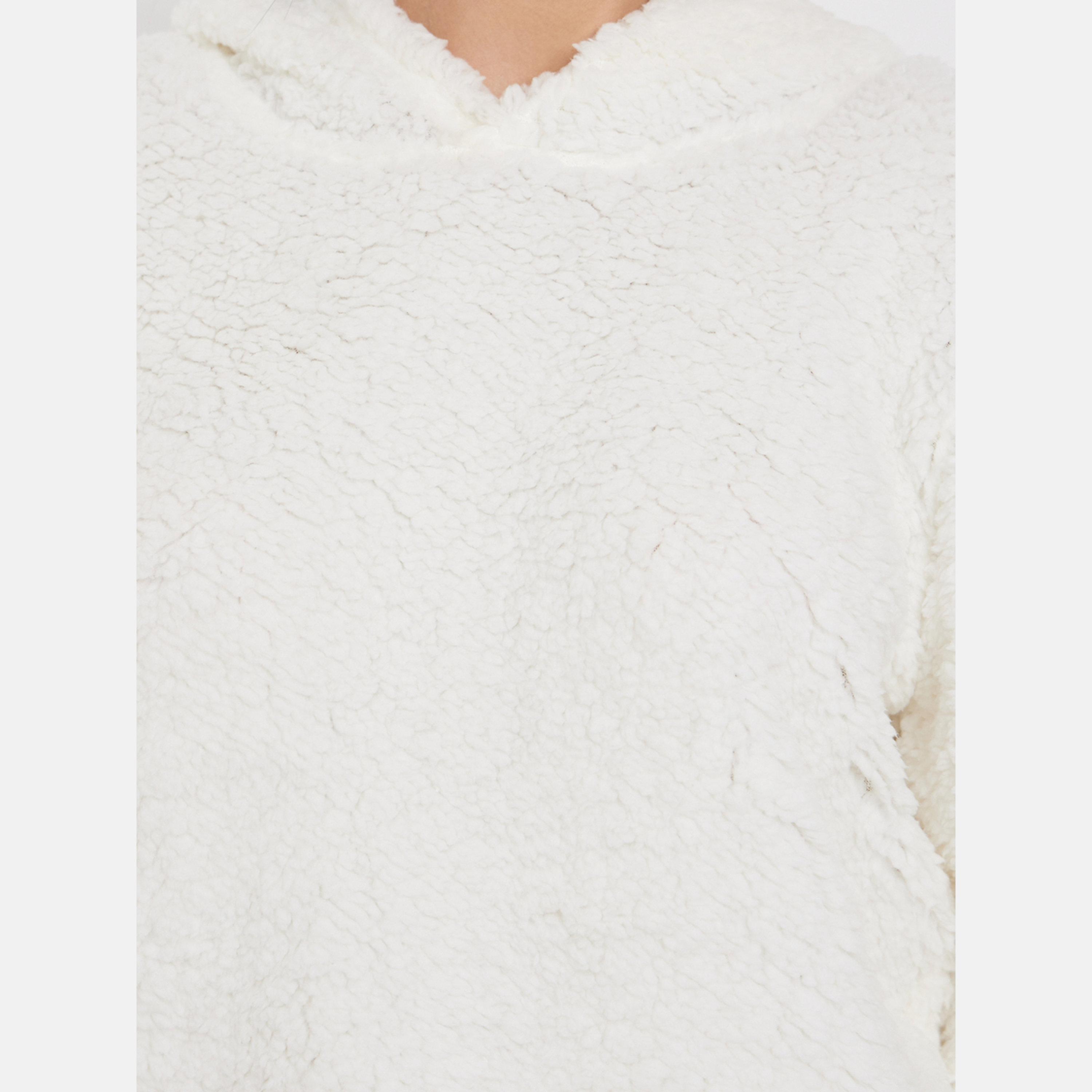 Styli White Fleece Hoodie and Long Pyjama Set-women-clothing-nightwear-pyjamas-longsets-image-4