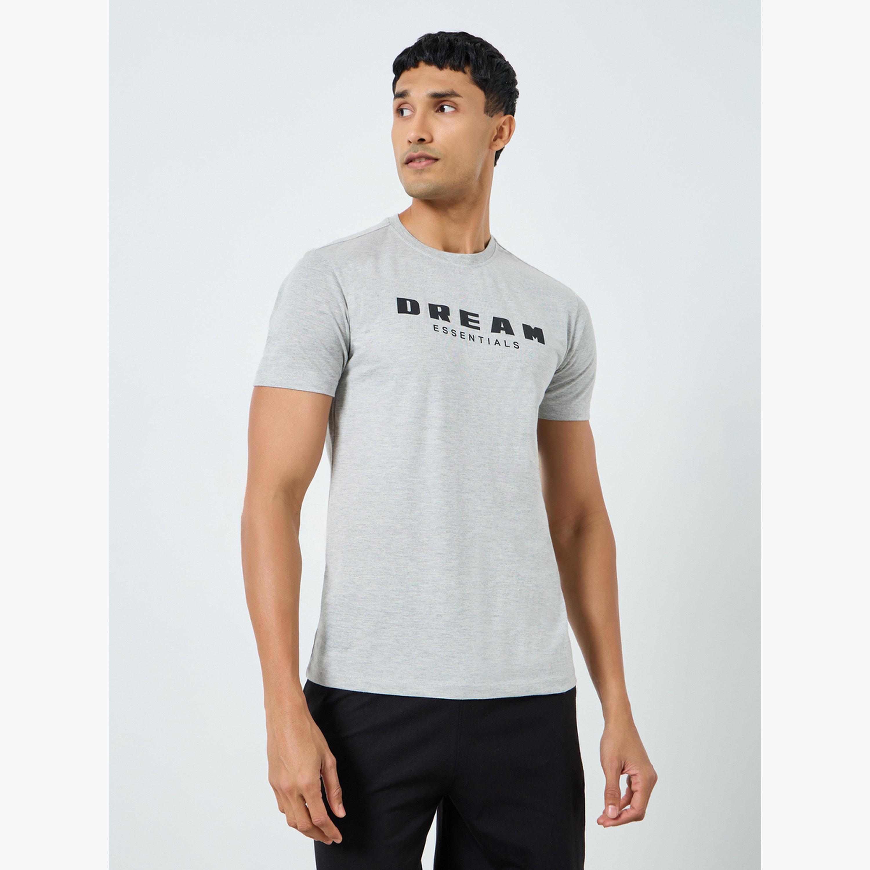 Styli Men Printed Knit T-Shirt and Shorts Set-men-clothing-nightwear-sets-image-2