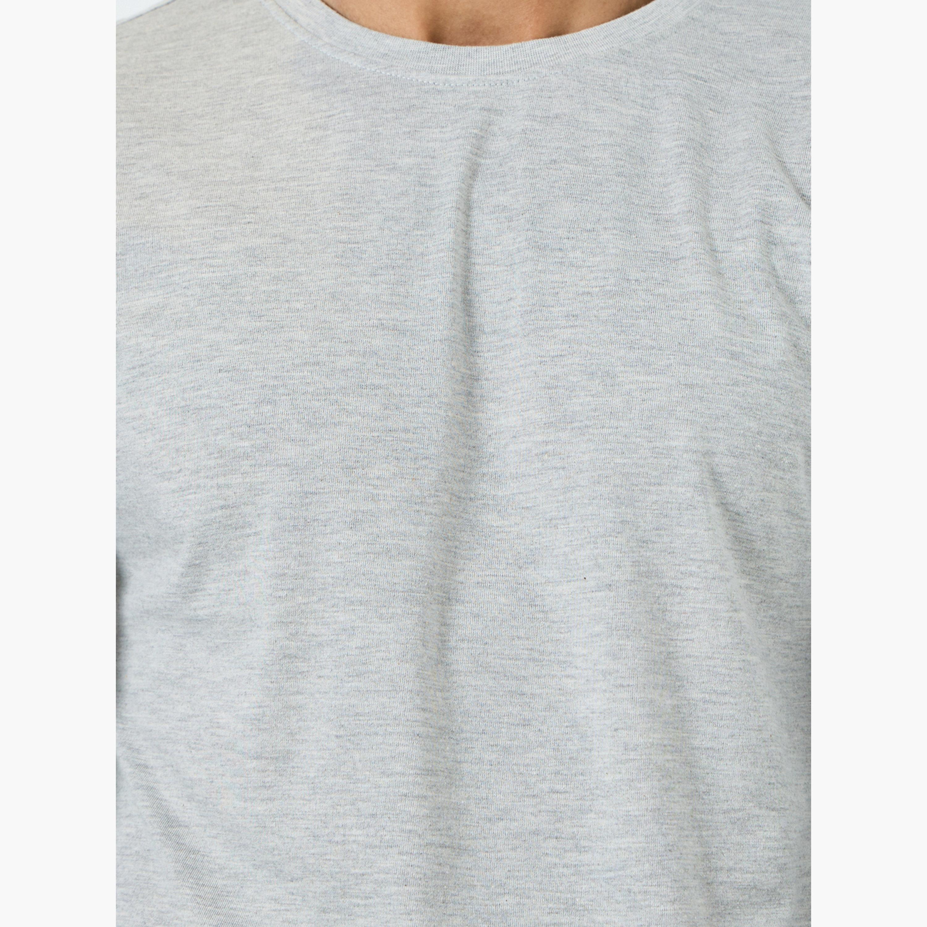 Styli Men Grey Long Sleeve T-Shirt and Pyjama Set-men-clothing-nightwear-sets-image-3