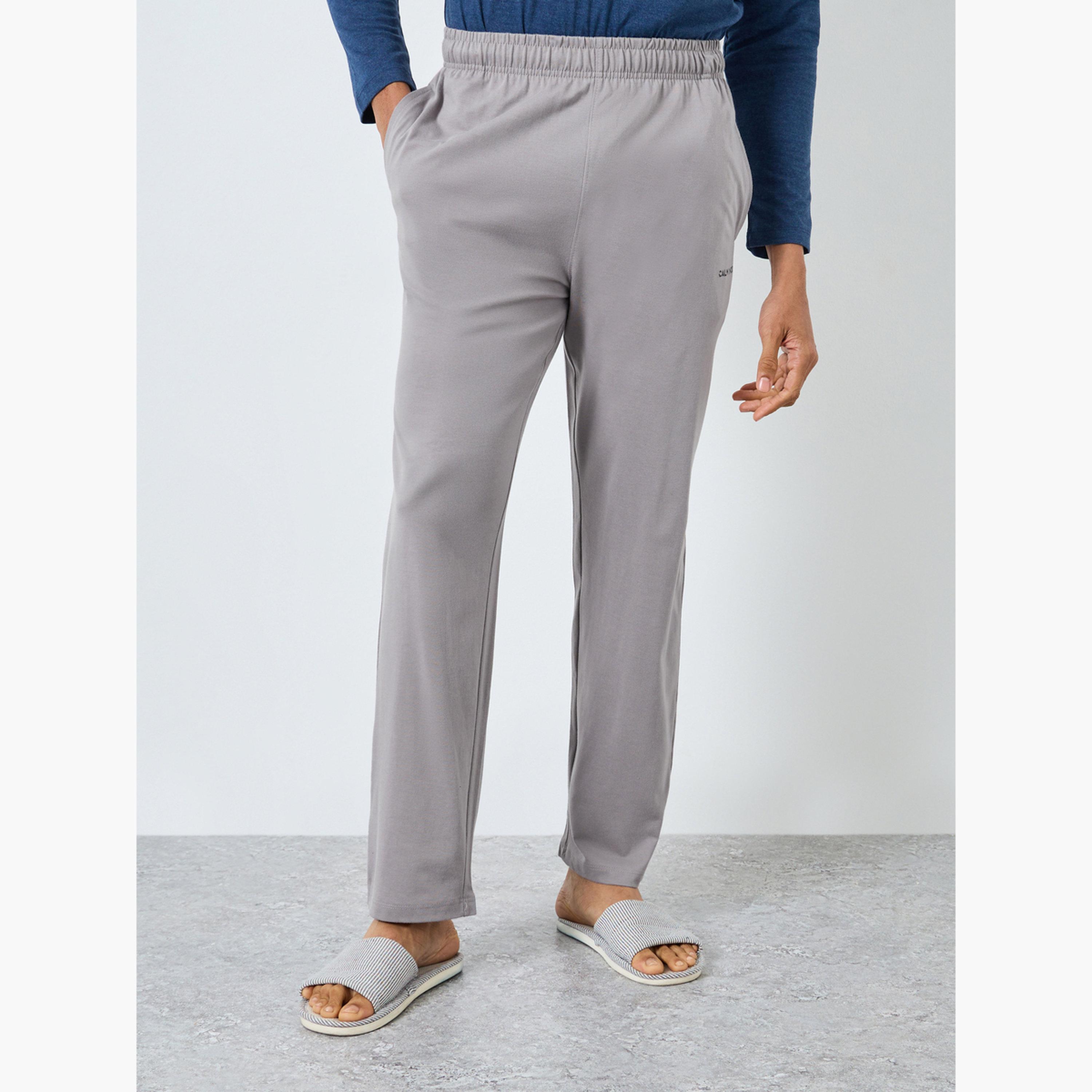 طقم بيجاما من بنطال وتيشيرت بنمط كتل الالوان-men-clothing-nightwear-sets-image-4
