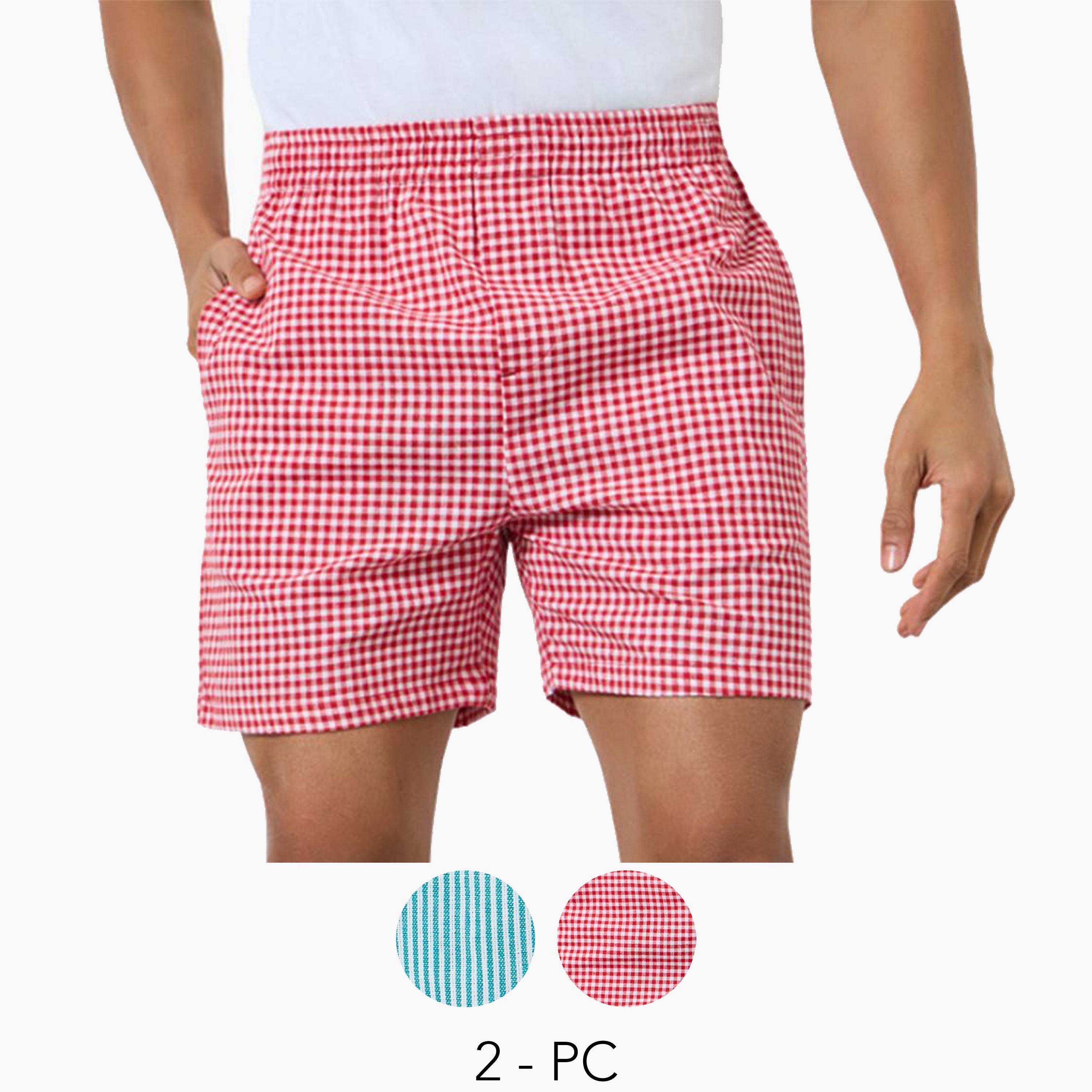 مجموعة من 2 بوكسرات منسوجة-men-clothing-innerwear-underwear-image-1