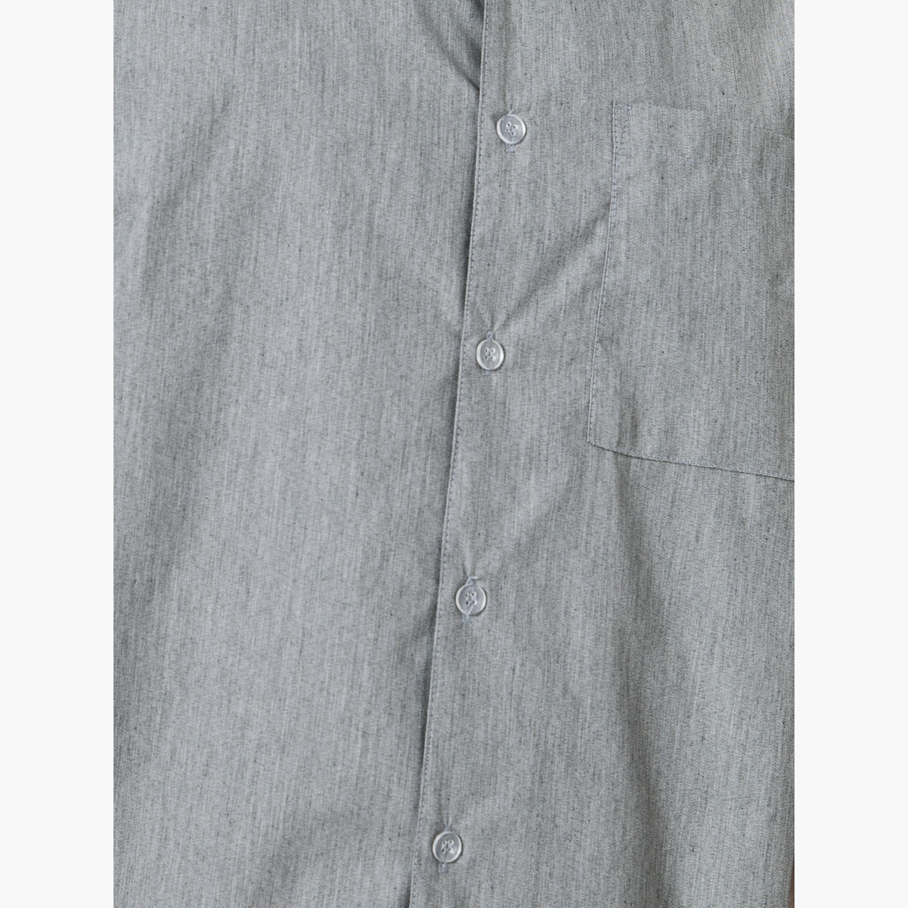 طقم بيجاما من بنطال كاروهات وقميص بأزرار غلق-men-clothing-nightwear-sets-image-6