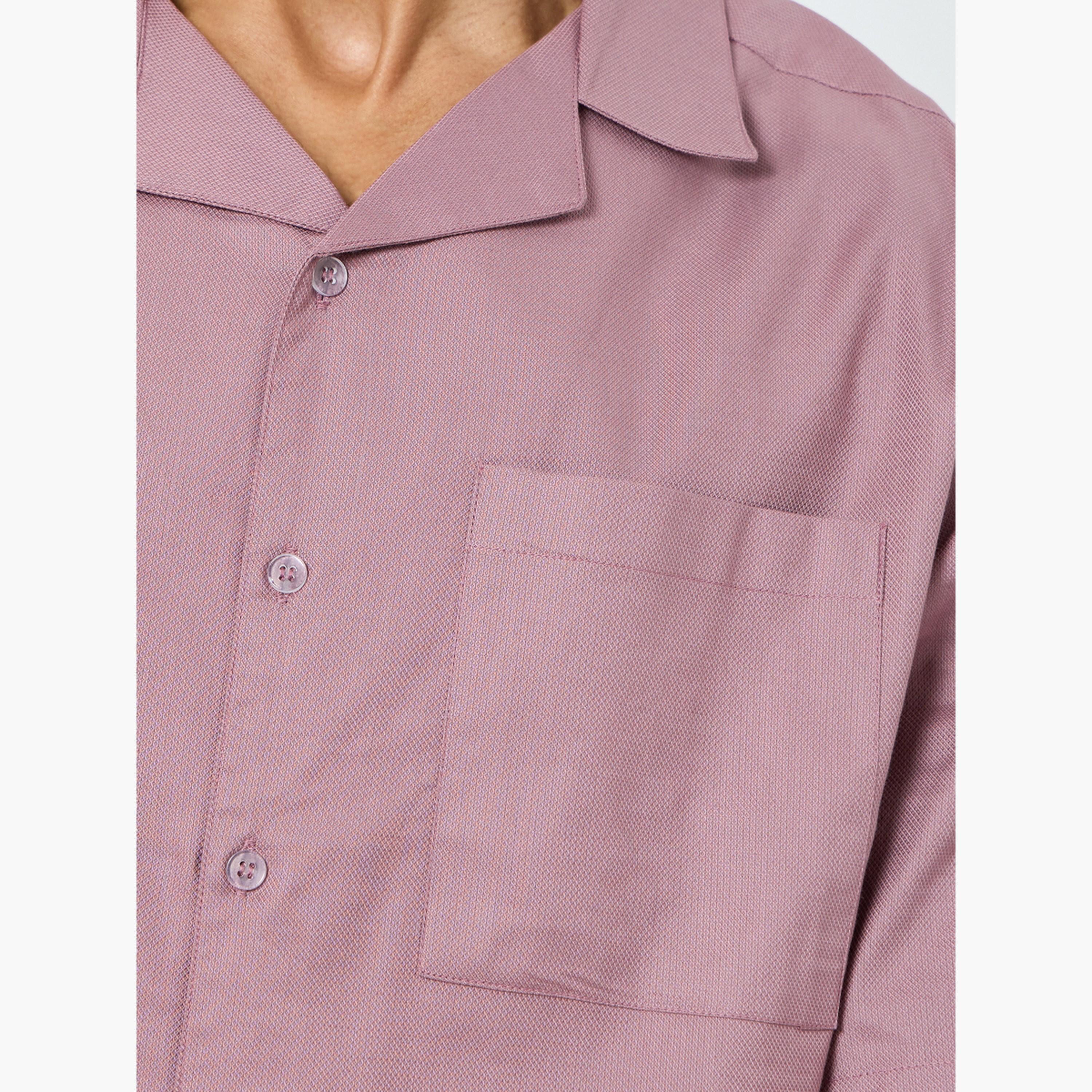 Styli Men Solid Relaxed Fit Shirt and Pyjama Set-men-clothing-nightwear-sets-image-5