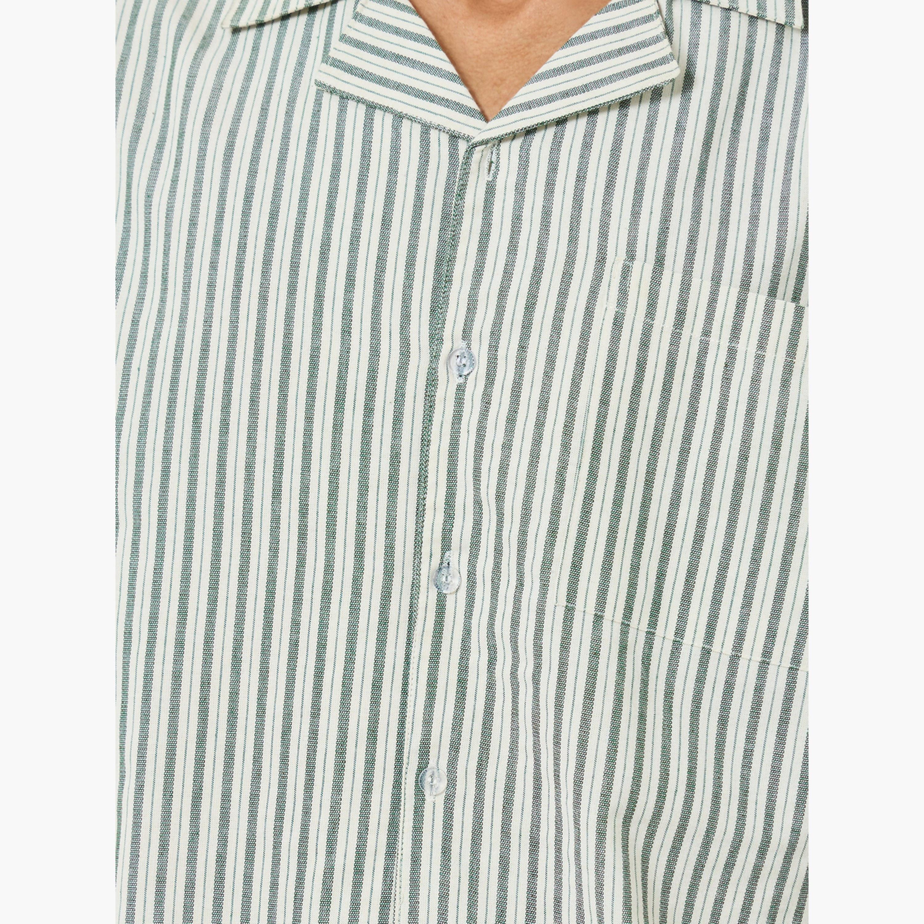 Styli Men Striped Woven Shirt and Pyjama Set-men-clothing-nightwear-sets-image-6