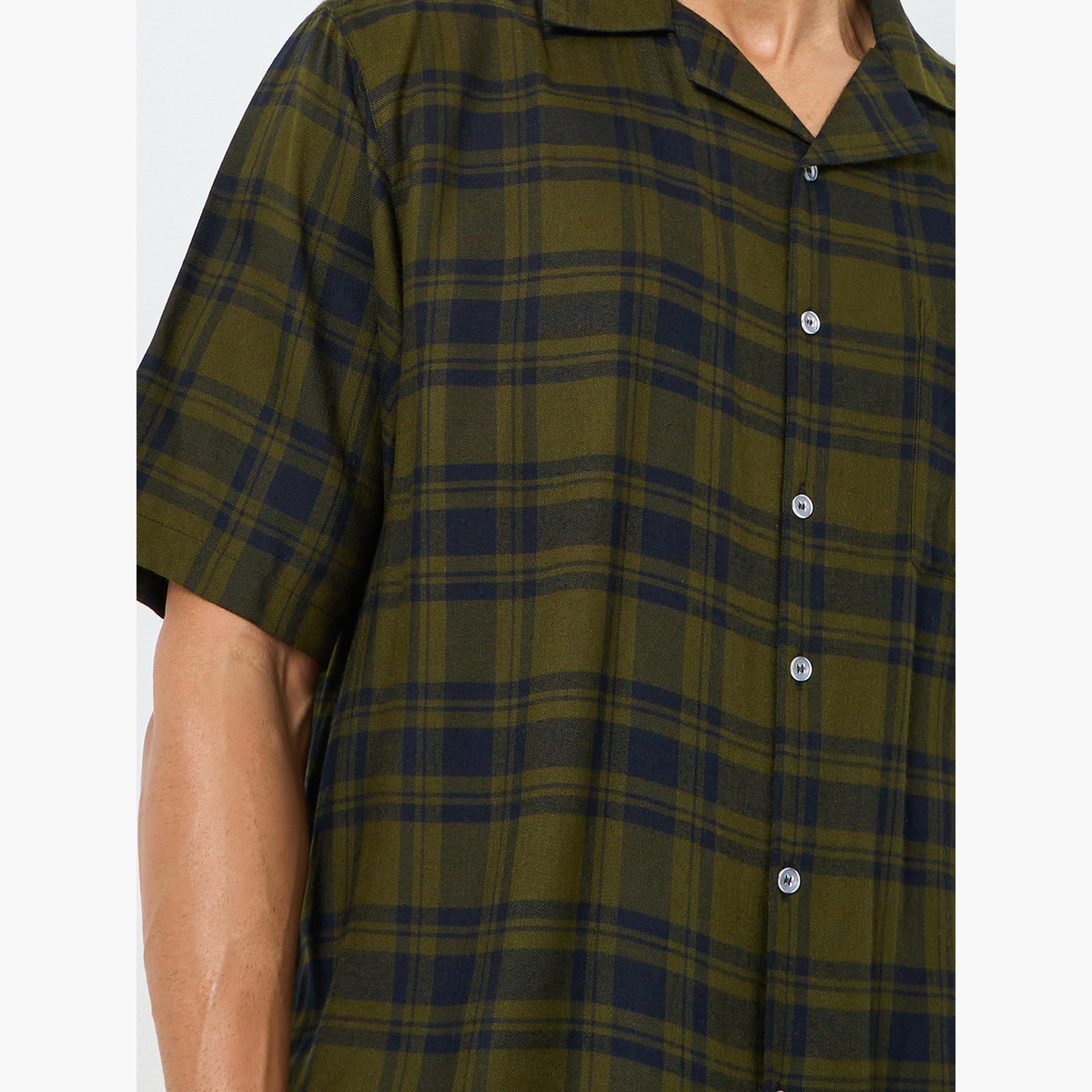 Styli Men Checked Woven Shirt and Pyjama Set-men-clothing-nightwear-sets-image-5