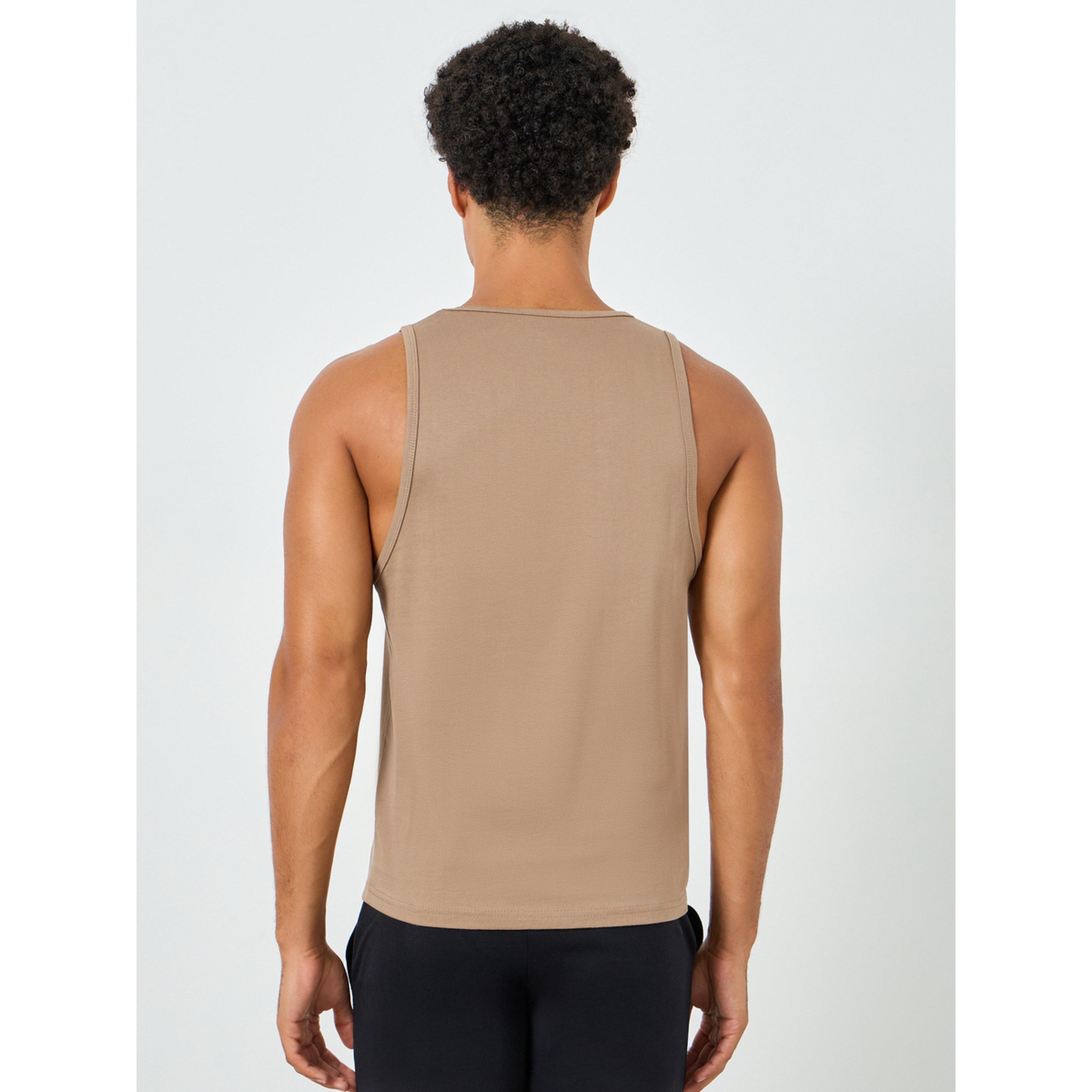 Styli Men Brown Cotton Vest-men-clothing-innerwear-vests-image-4