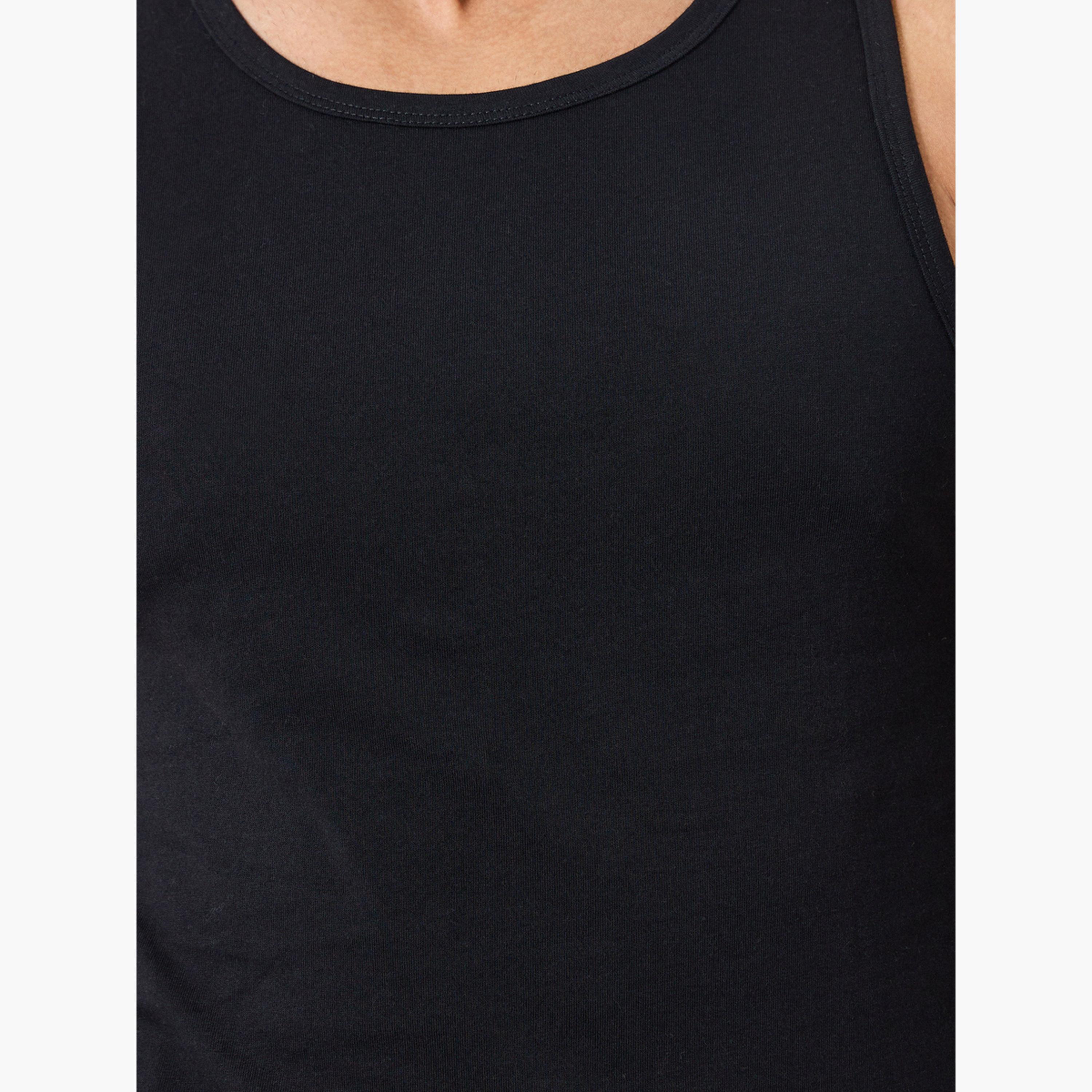 Styli Pack of 2 - Men Solid Cotton Tank-men-clothing-innerwear-vests-image-4
