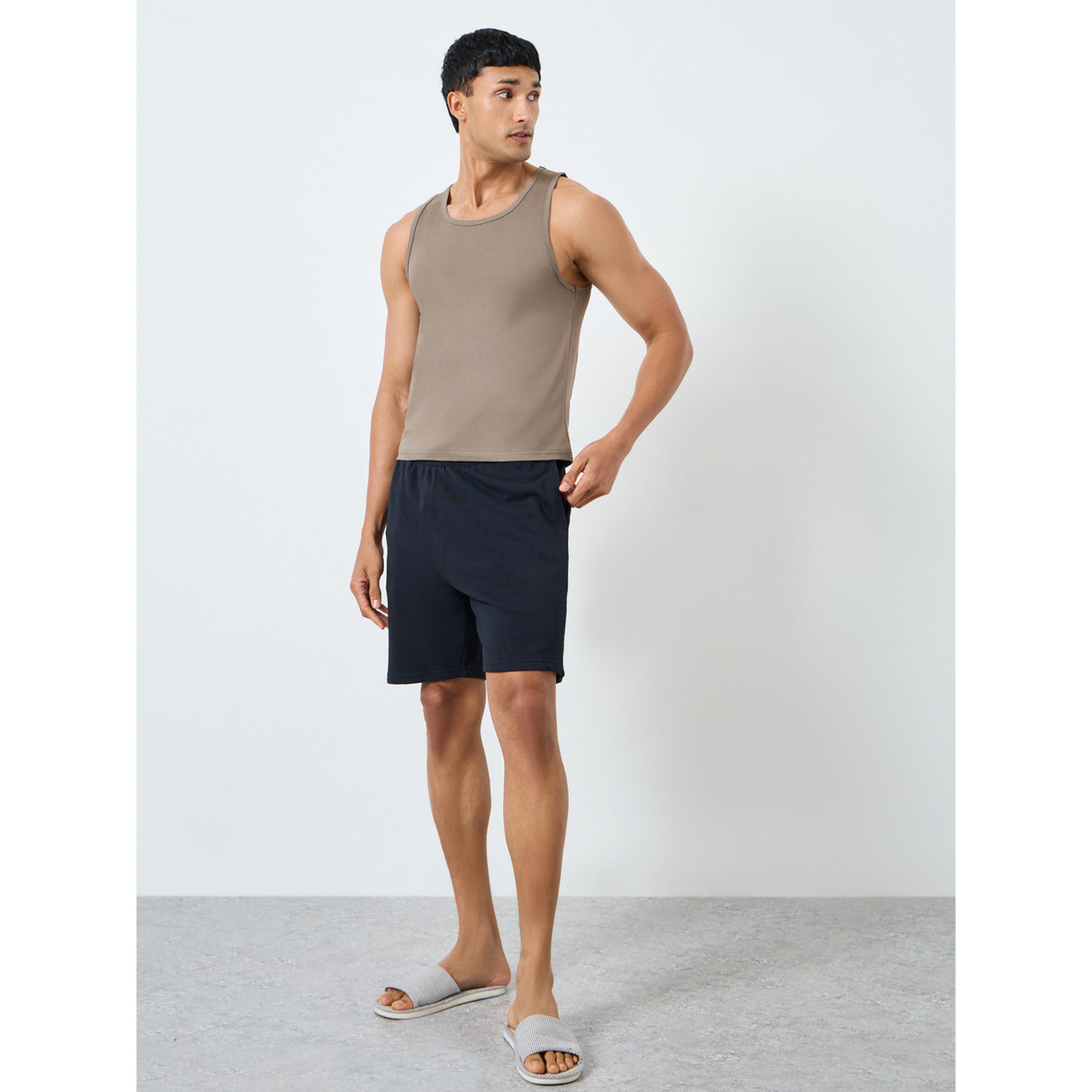 Styli Pack of 2 - Men Brown Cotton Vest-men-clothing-innerwear-vests-image-3