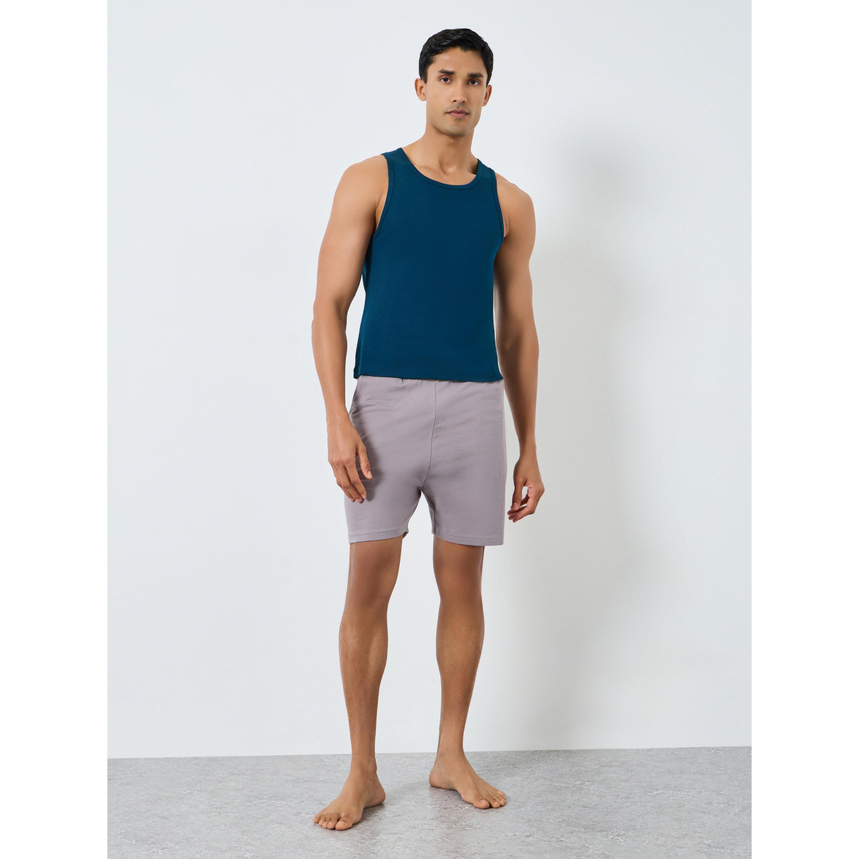 طقم من قطعتين - فانيلات رجالية قطنية مضلعة-men-clothing-innerwear-vests-image-3