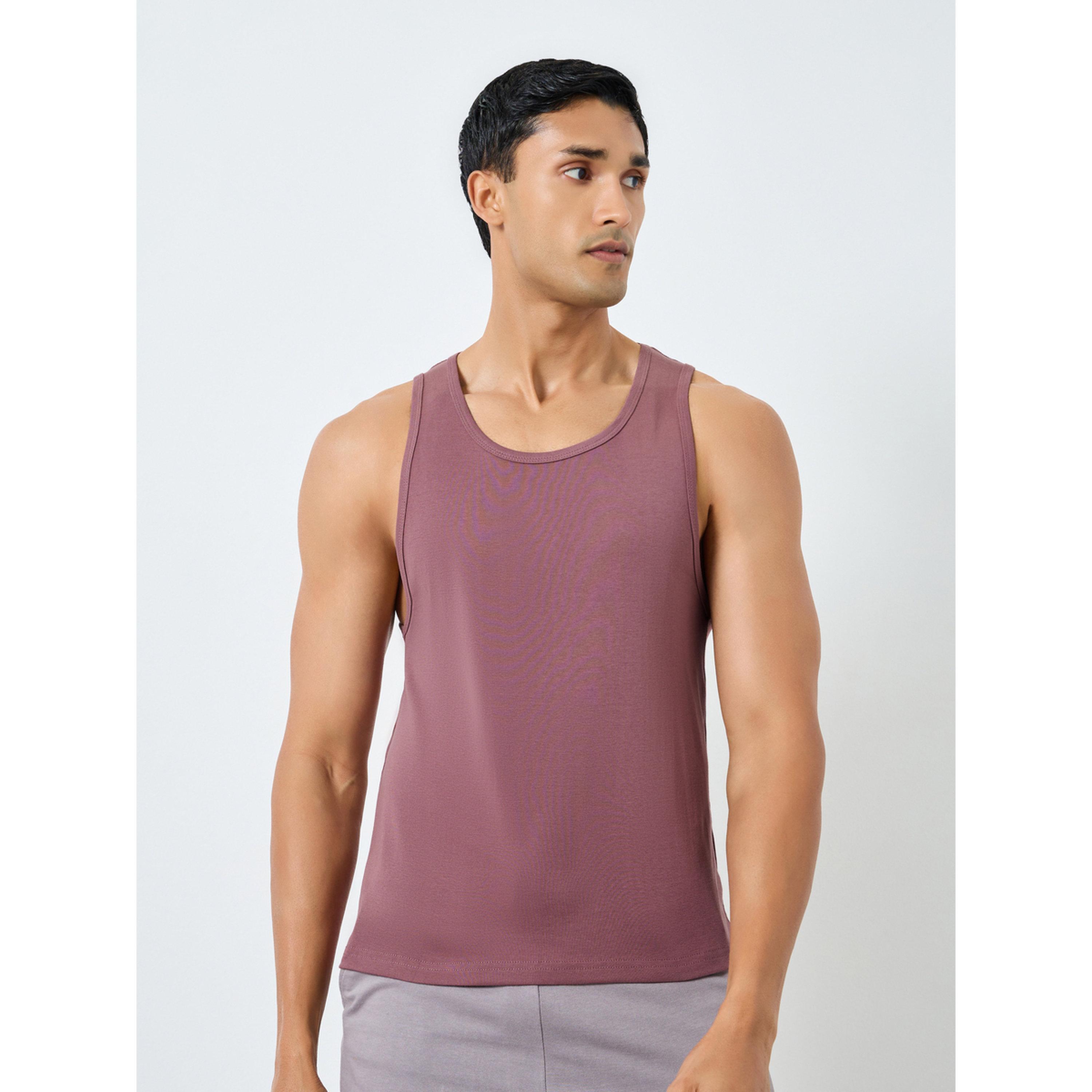 طقم من قطعتين - فانيلات رجالية قطنية مضلعة-men-clothing-innerwear-vests-image-4