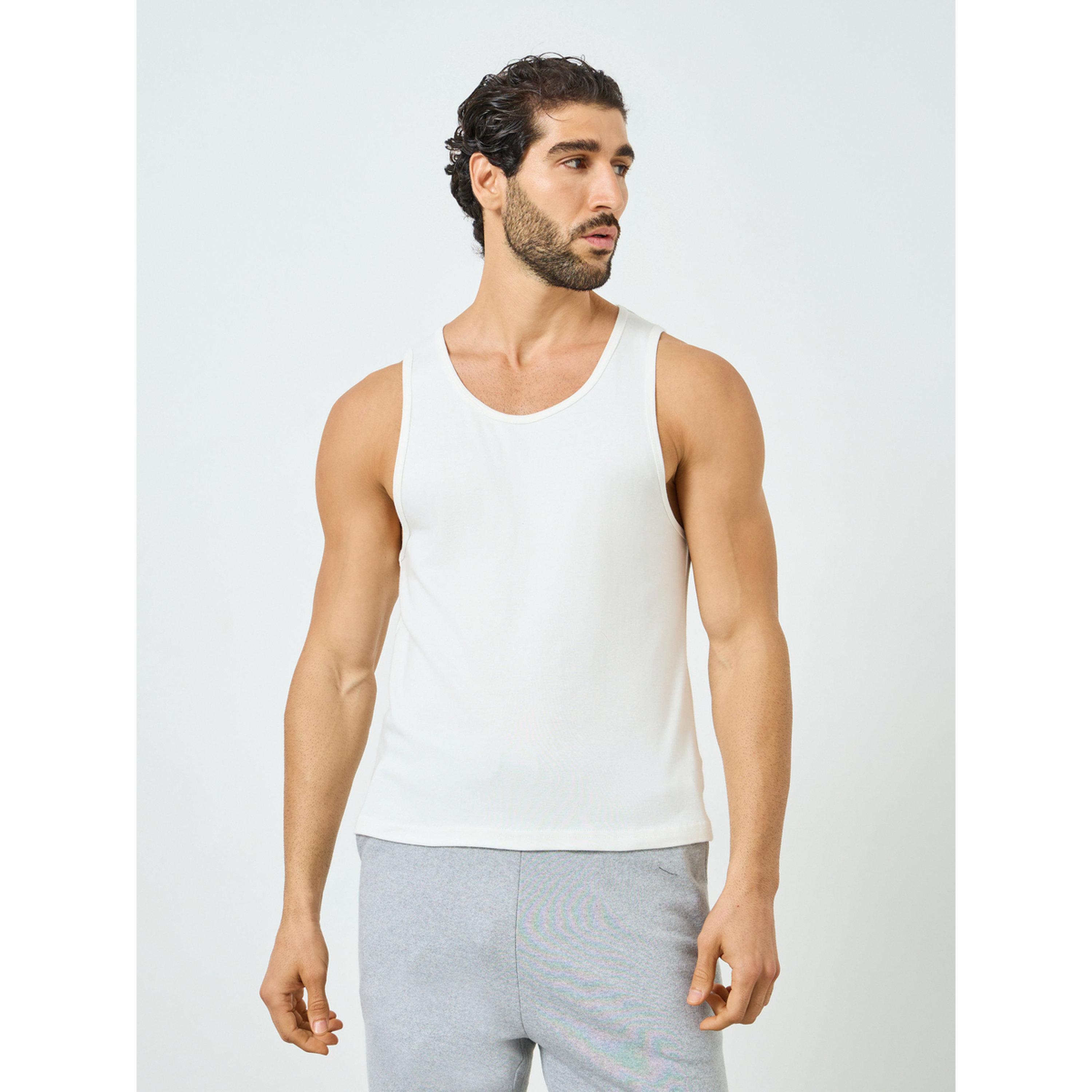 Styli Pack of 2- Men Solid Ribbed Vests-men-clothing-innerwear-vests-image-4