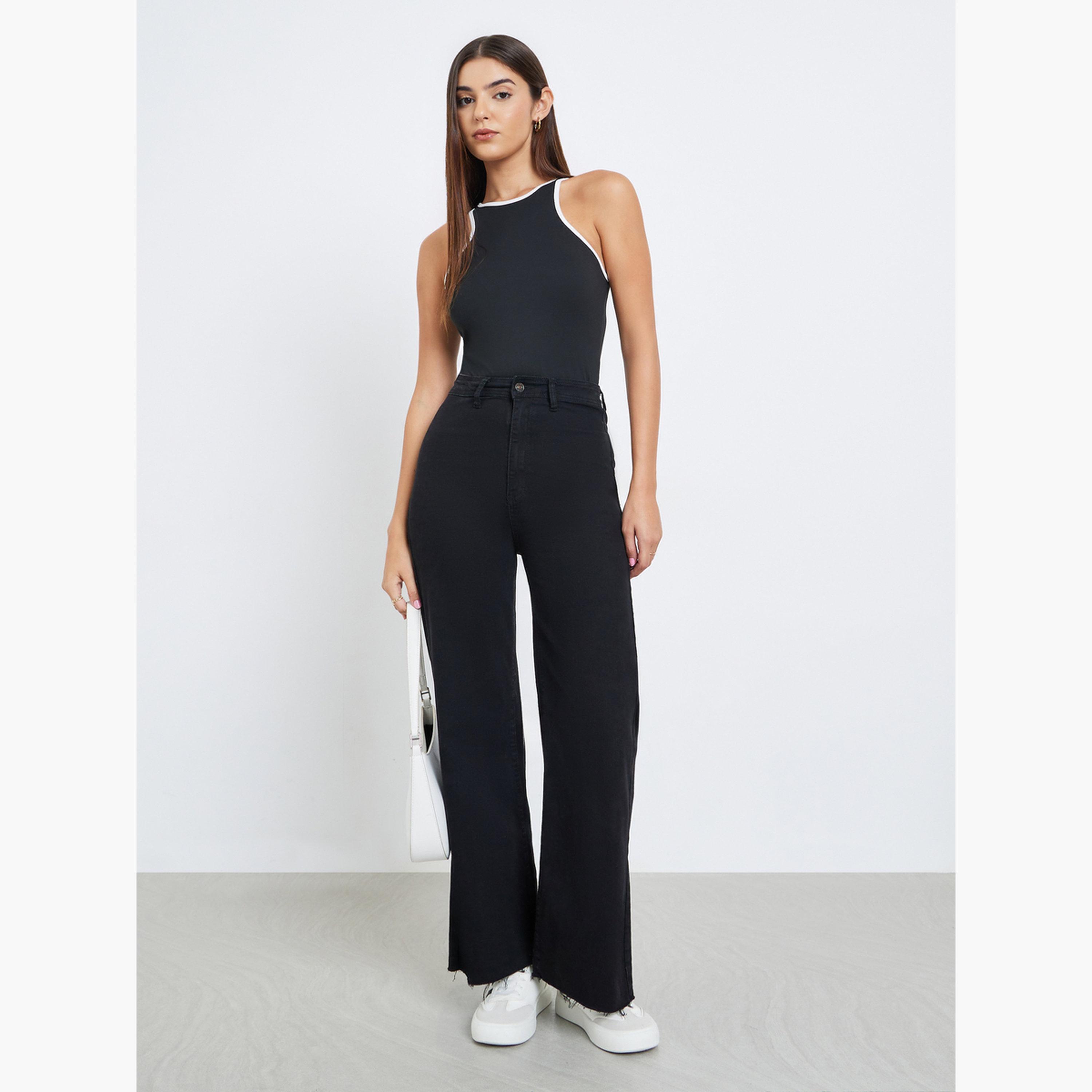 ستايلي - بلوزة بدون أكمام لون أسود-women-clothing-tshirts-image-2