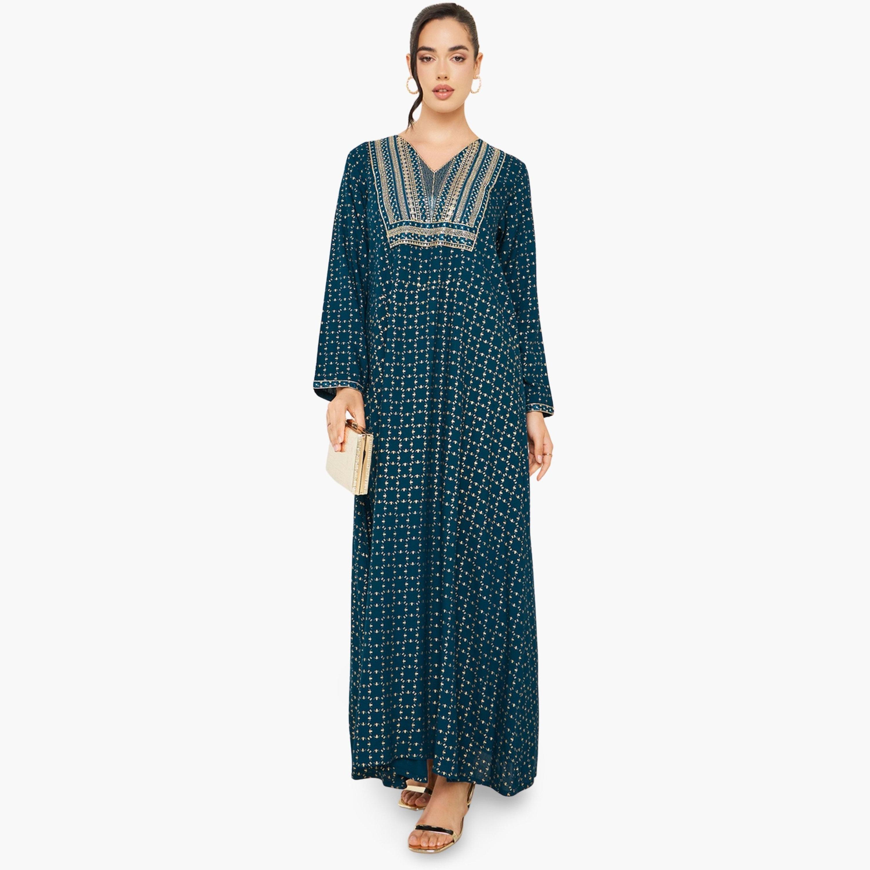 جلابية بتفاصيل مطرزة-women-arabicclothing-jalabiyas-image-1