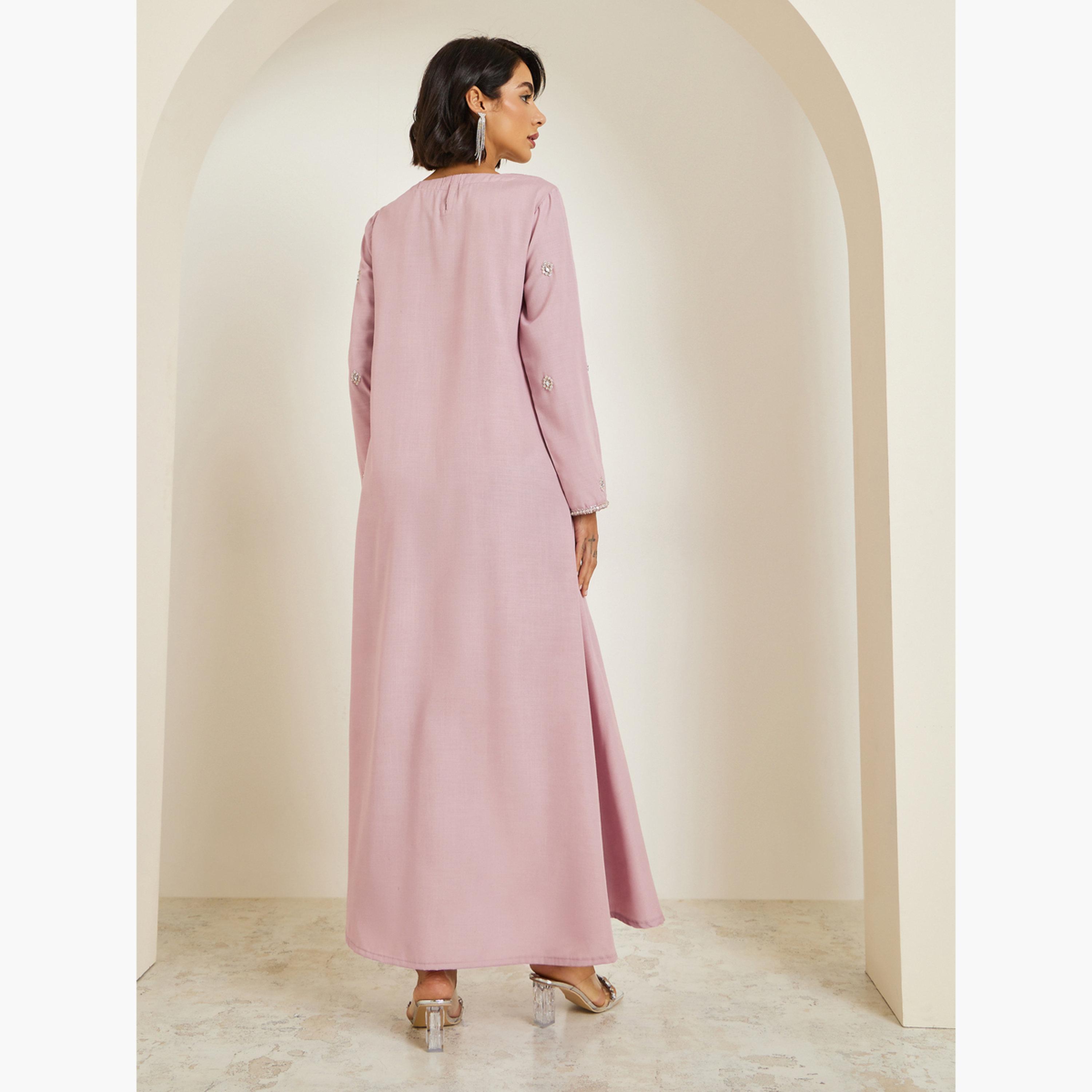 جلابية مزينة بحافة واسعة-women-arabicclothing-jalabiyas-image-5