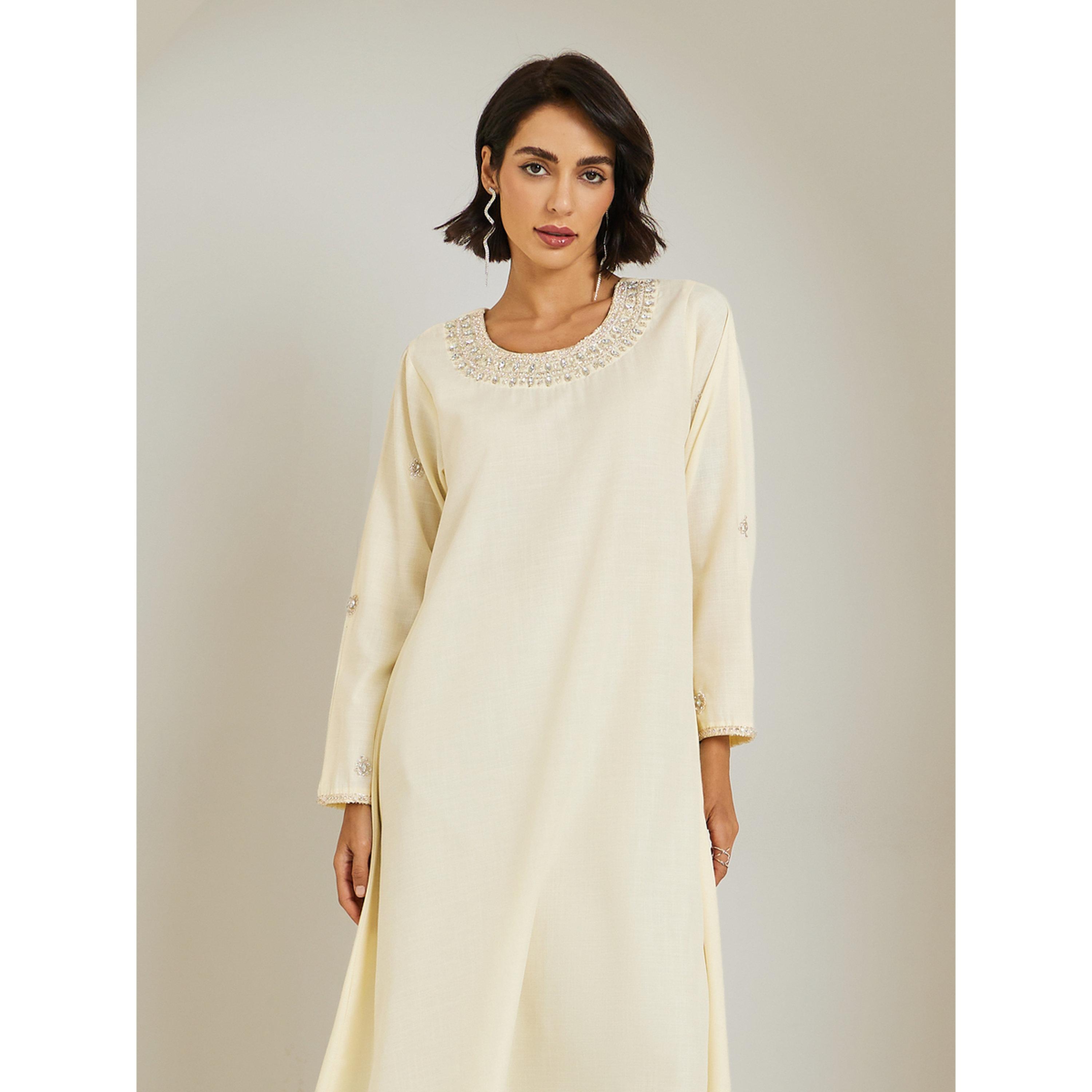 جلابية كتان مزينة-women-arabicclothing-jalabiyas-image-2