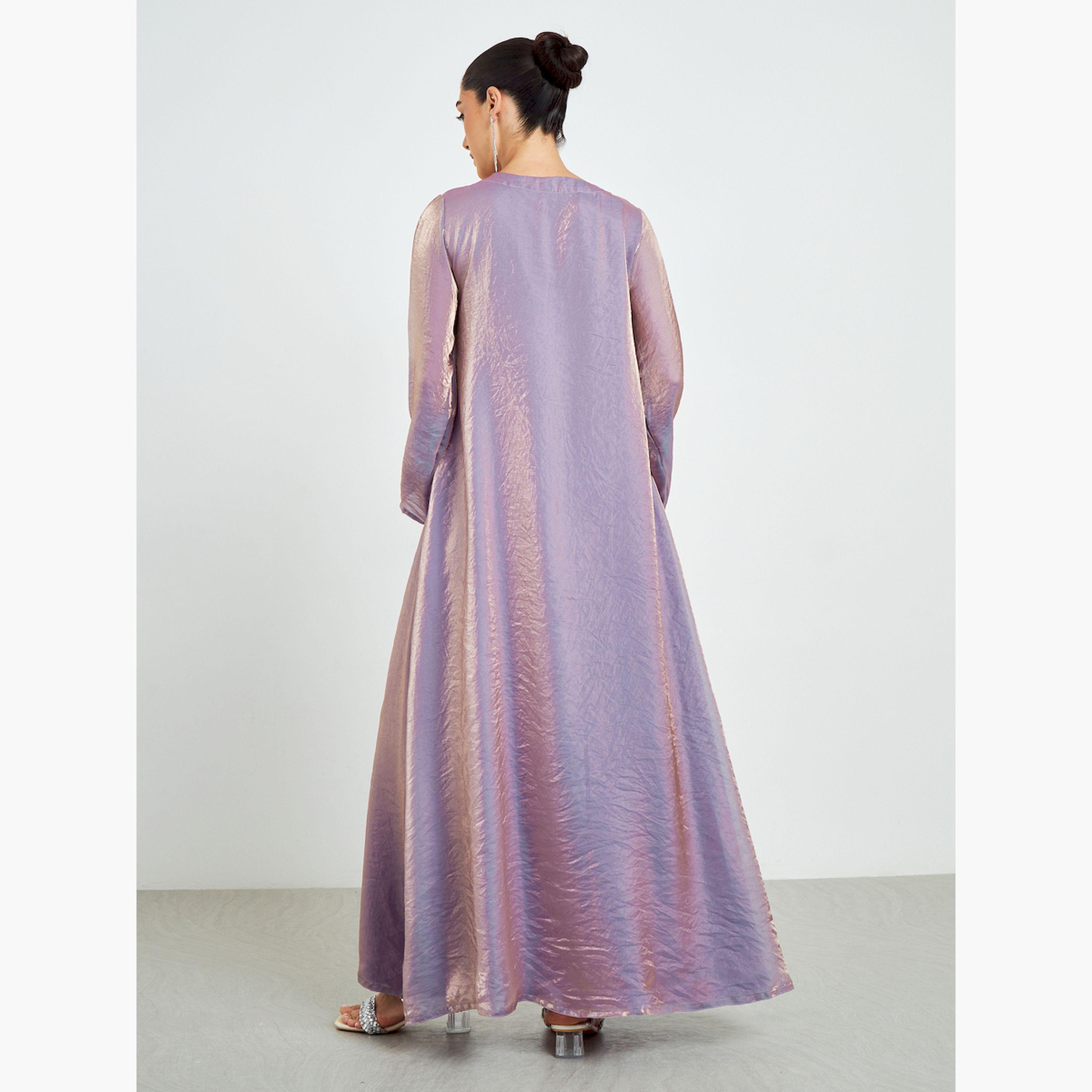 جلابية بحافة واسعة وتفاصيل مُطرّزة-women-arabicclothing-jalabiyas-image-4