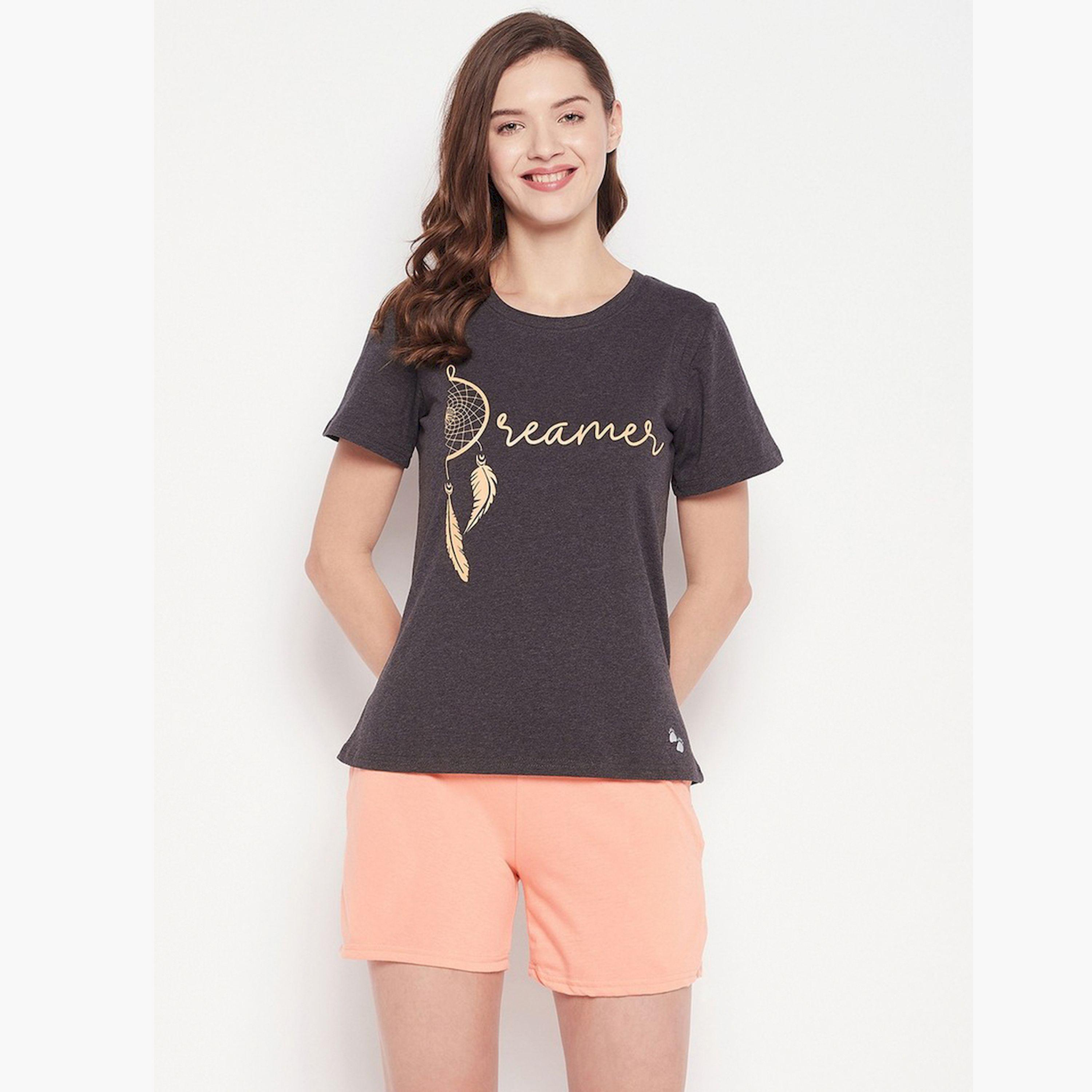 Take Two Cotton Printed T-Shirt and Shorts Set-women-clothing-nightwear-pyjamas-shortsets-image-1