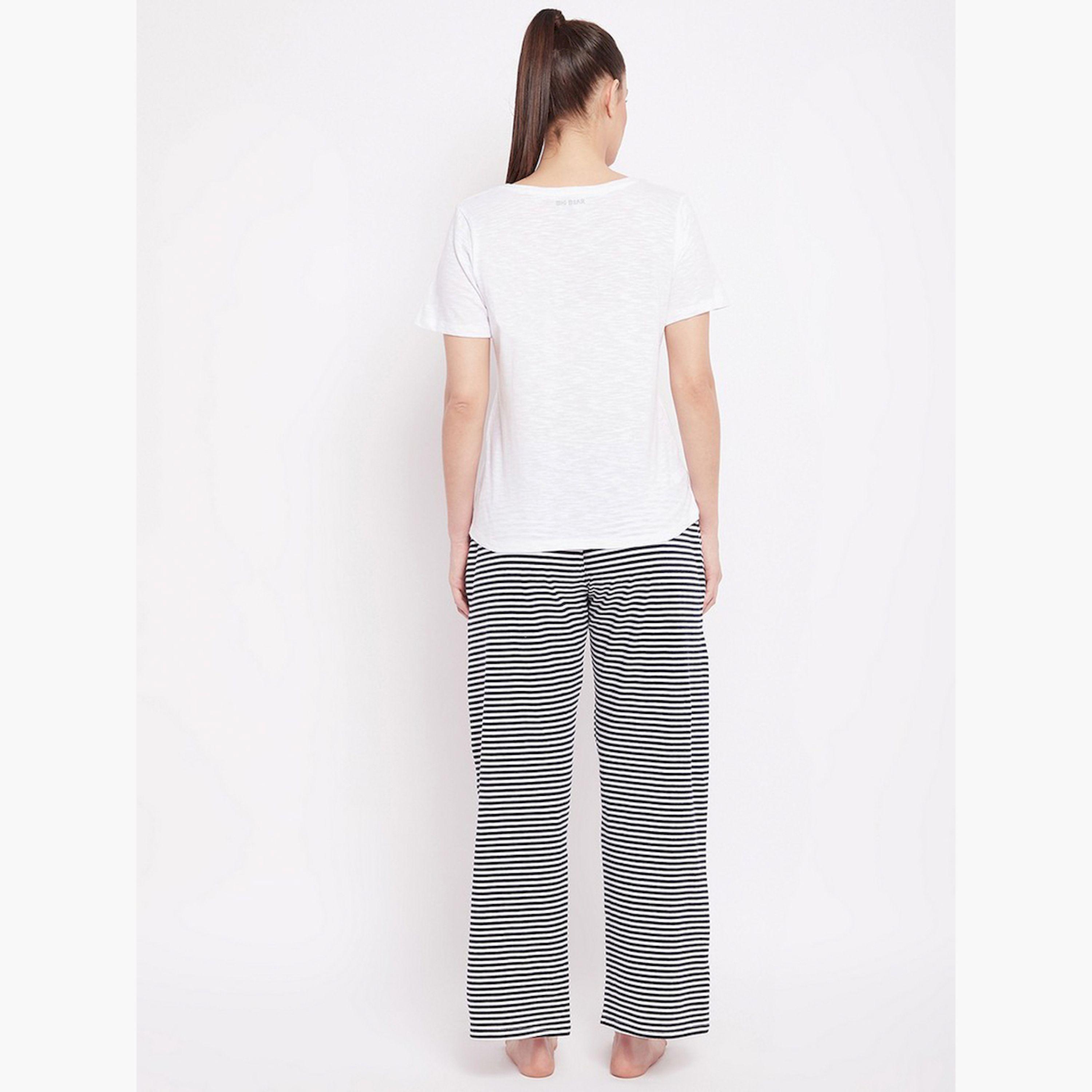 Take Two Cotton Graphic Print T-Shirt and Pyjama Set-women-clothing-nightwear-pyjamas-longsets-image-4