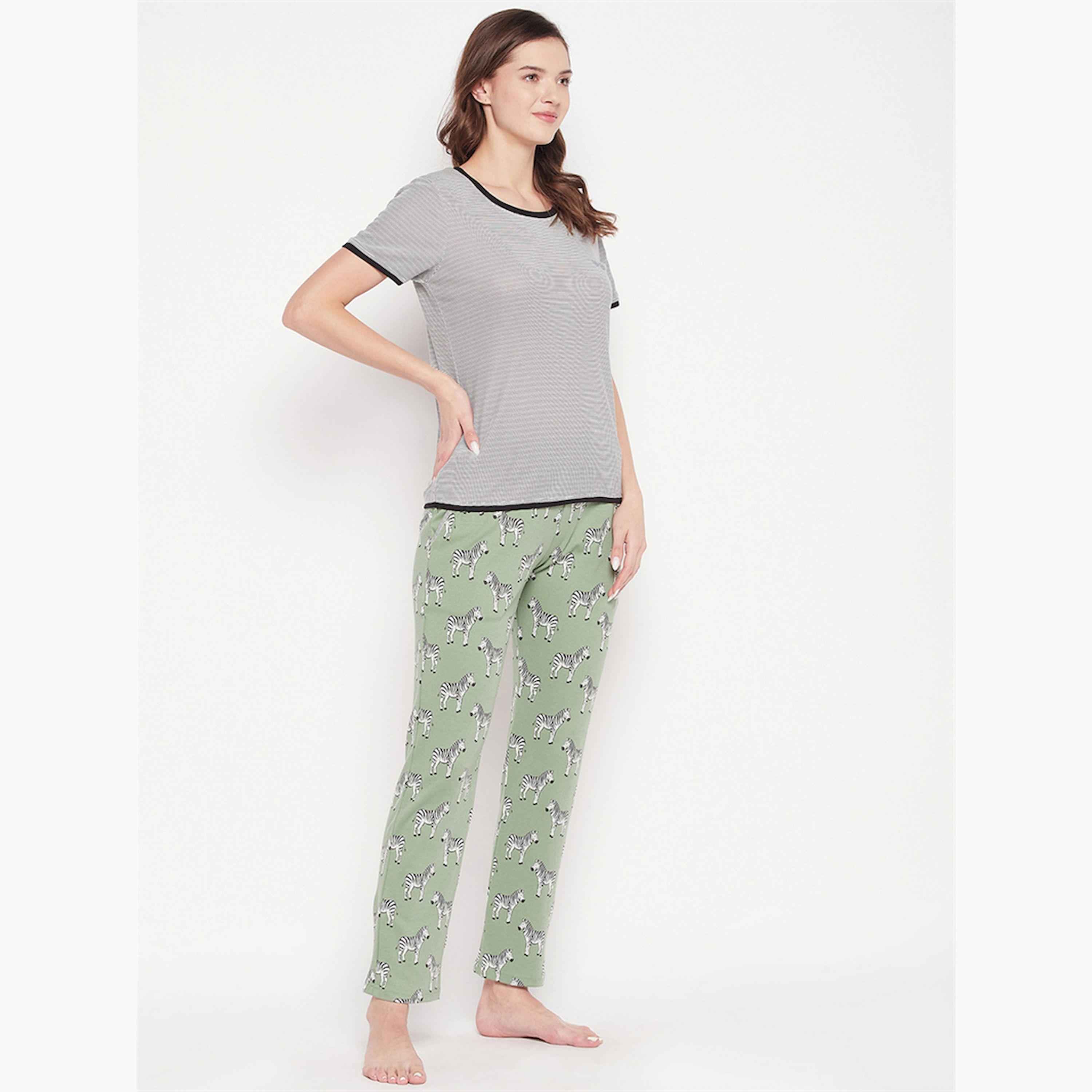 Take Two Premium Cotton Bliss Printed T-Shirt and Pyjama Set-women-clothing-nightwear-pyjamas-longsets-image-4