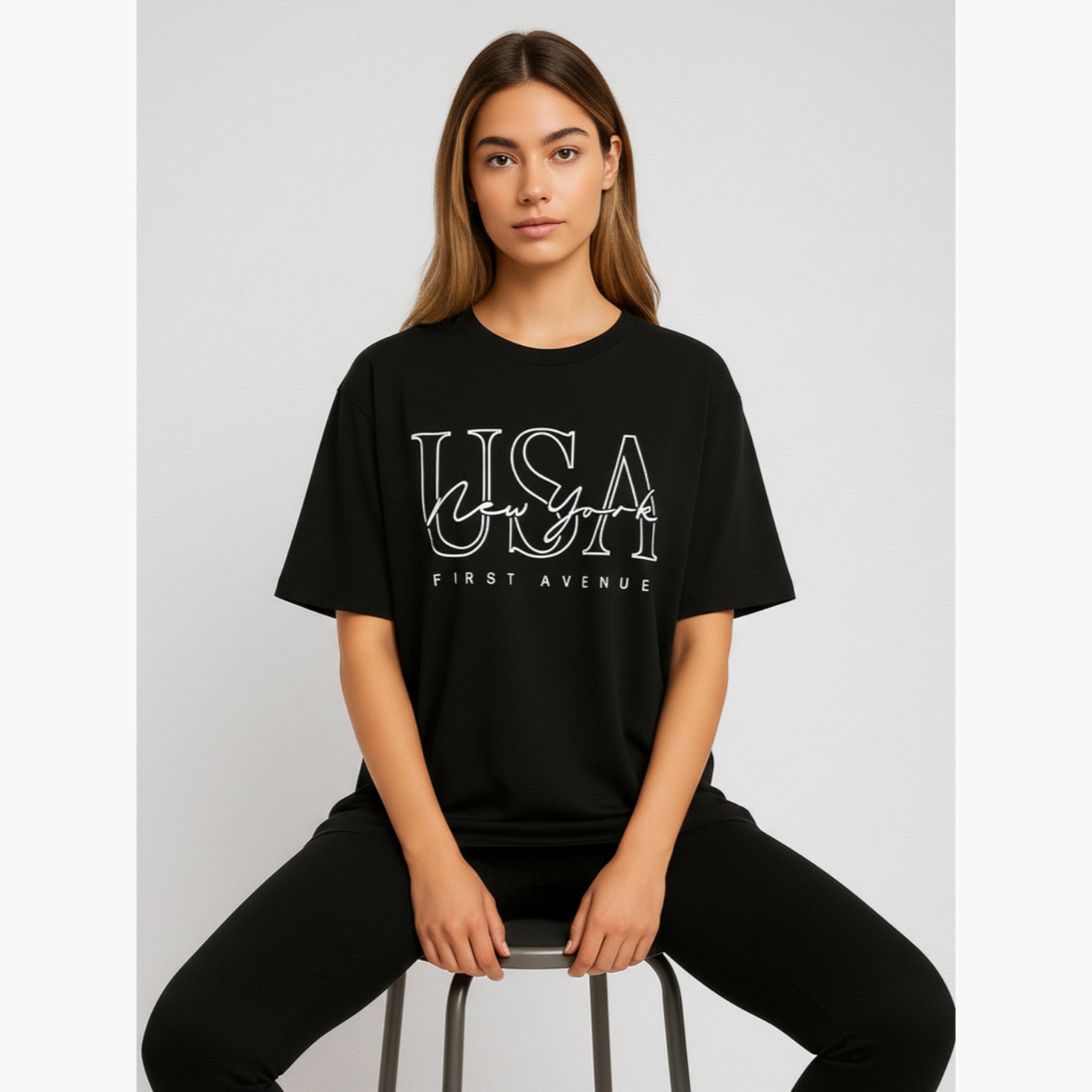تيشيرت بطبعة جرافيك-women-clothing-tshirts-image-2