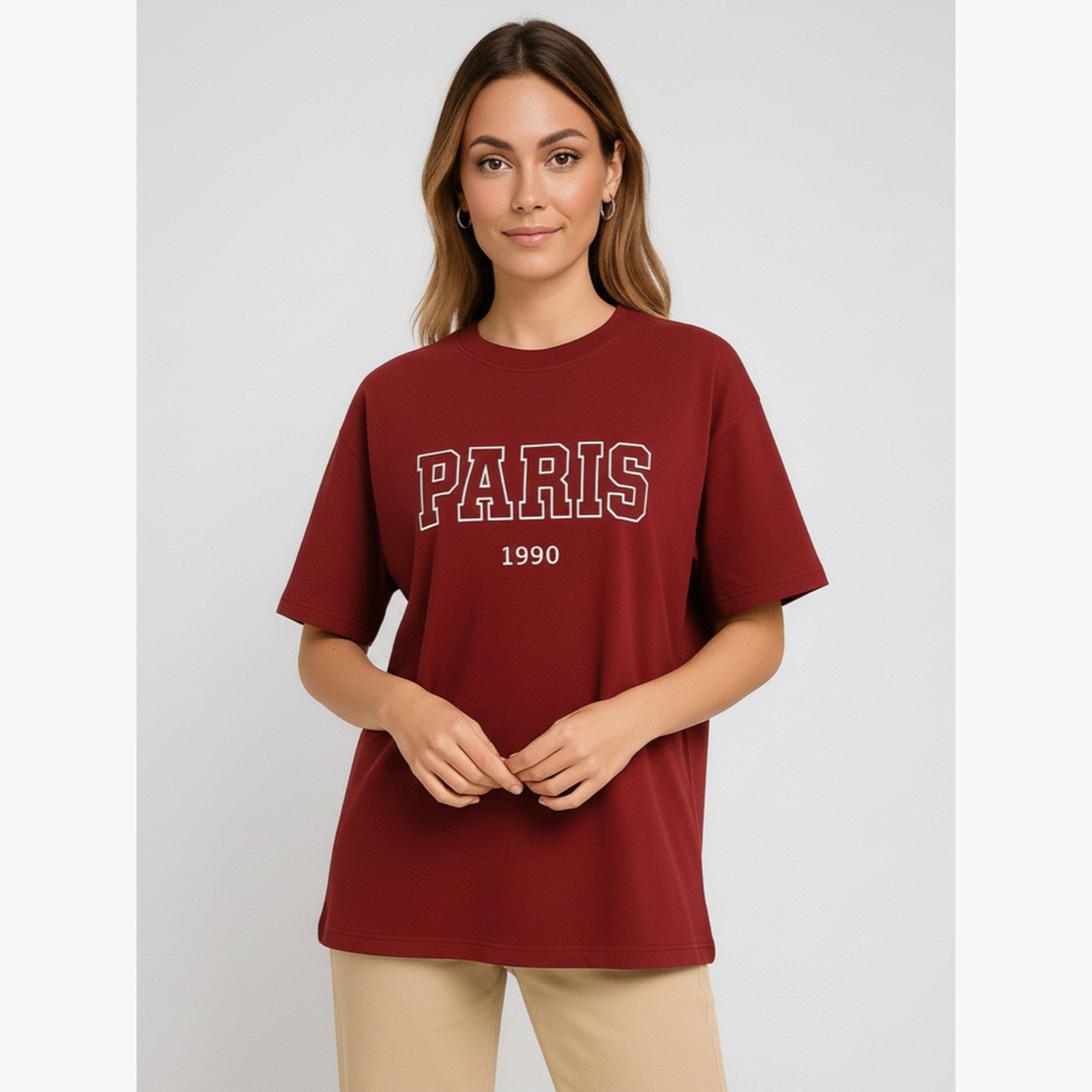 تيشيرت بطبعة جرافيك باريس-women-clothing-tshirts-image-4