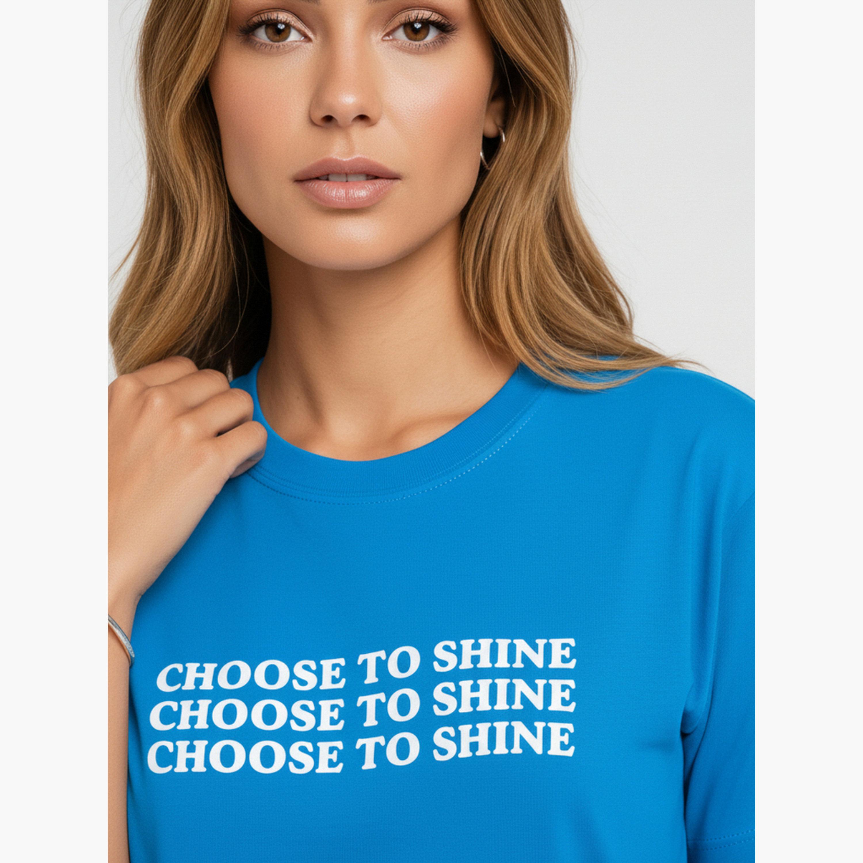 تيشيرت بطبعة شعار-women-clothing-tshirts-image-5