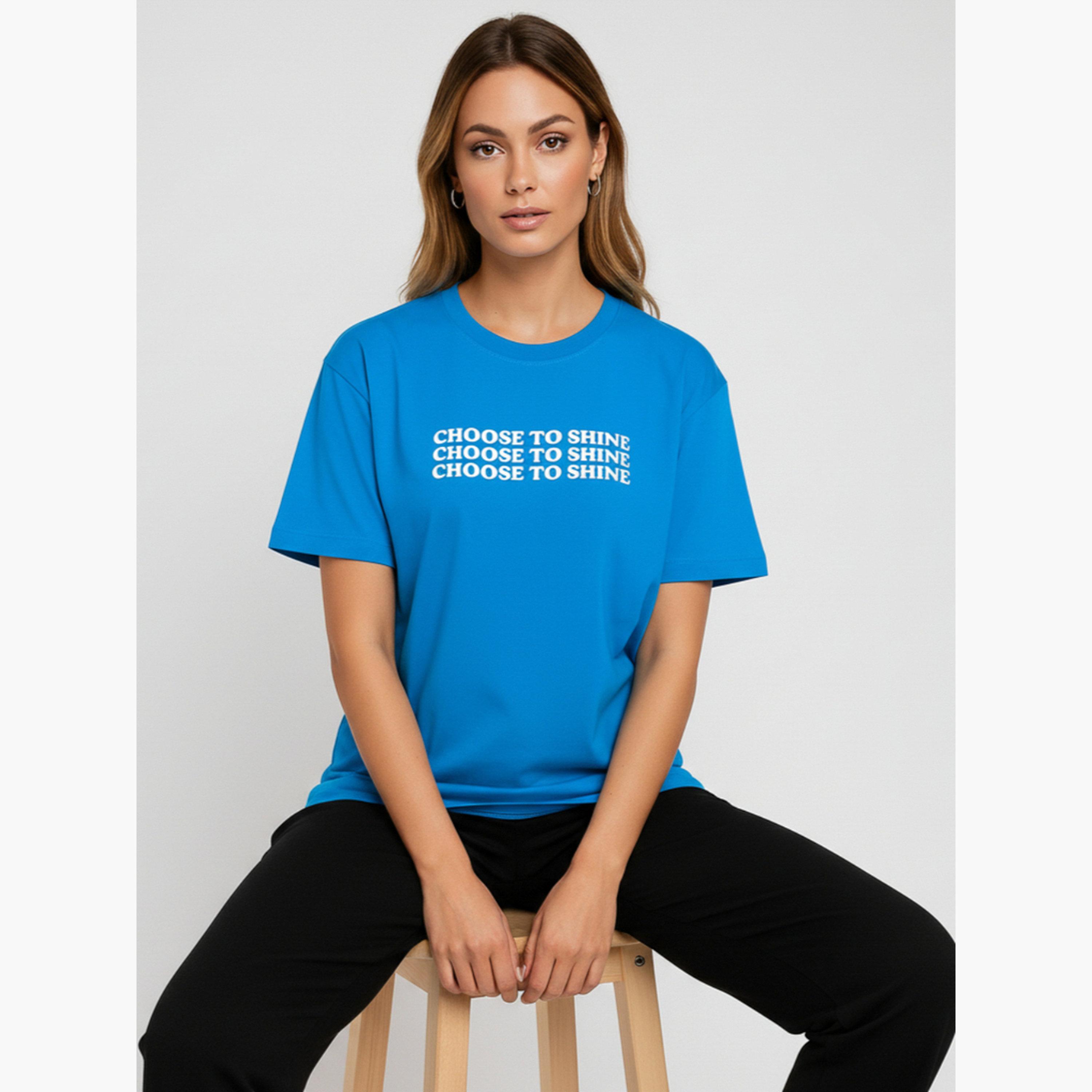 تيشيرت بطبعة شعار-women-clothing-tshirts-image-6