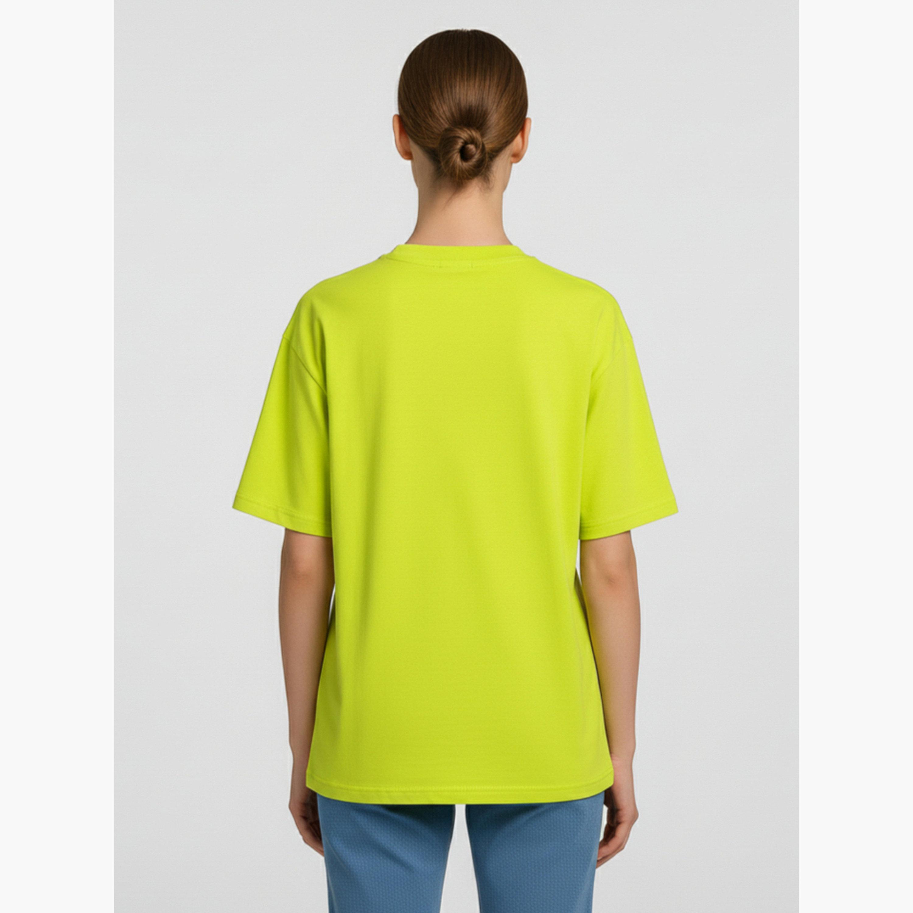 تيشيرت نيون بطبعة جرافيك رياضية-women-clothing-tshirts-image-4