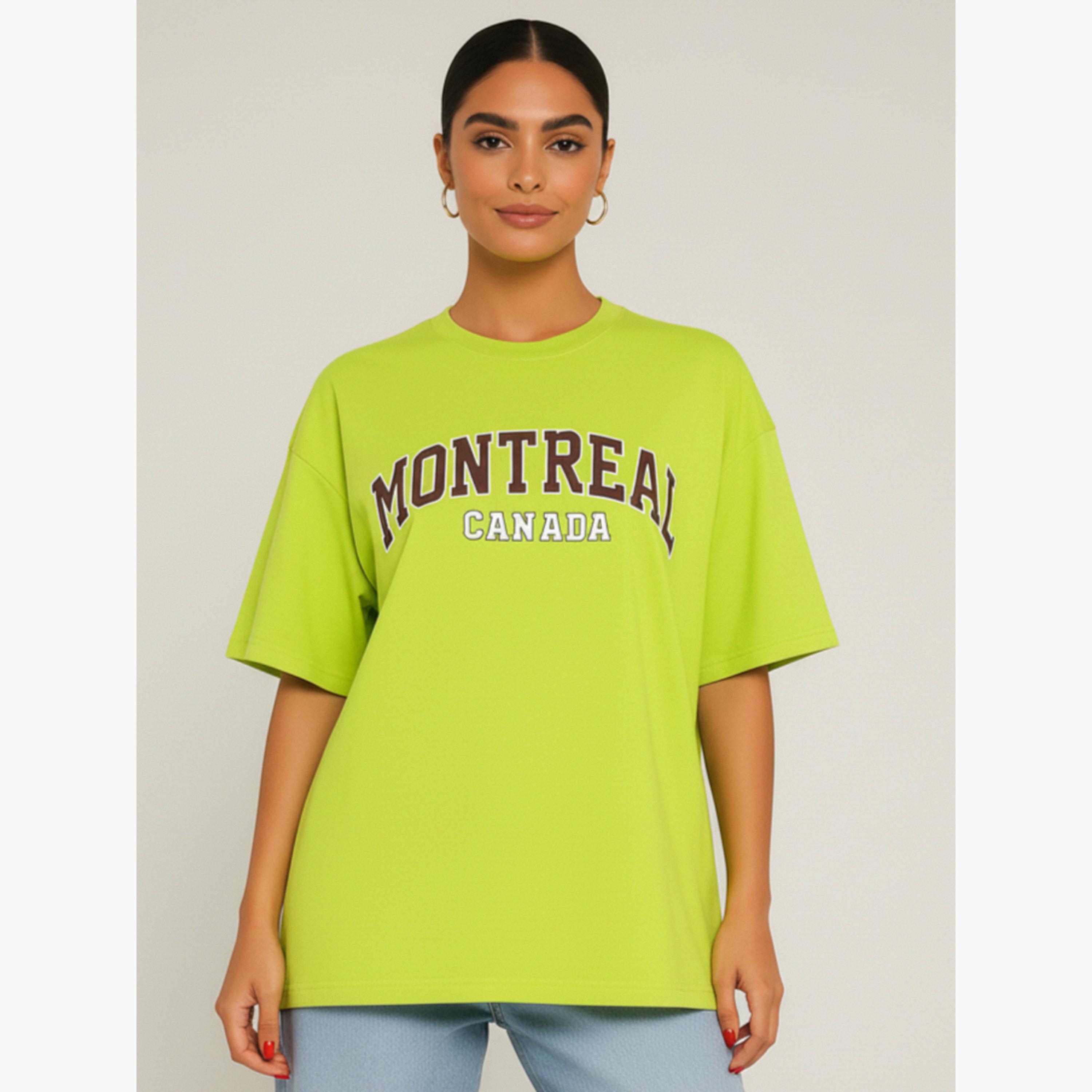 PAUSE Women Regular Fit Printed Neon T-Shirt-women-clothing-tshirts-image-1