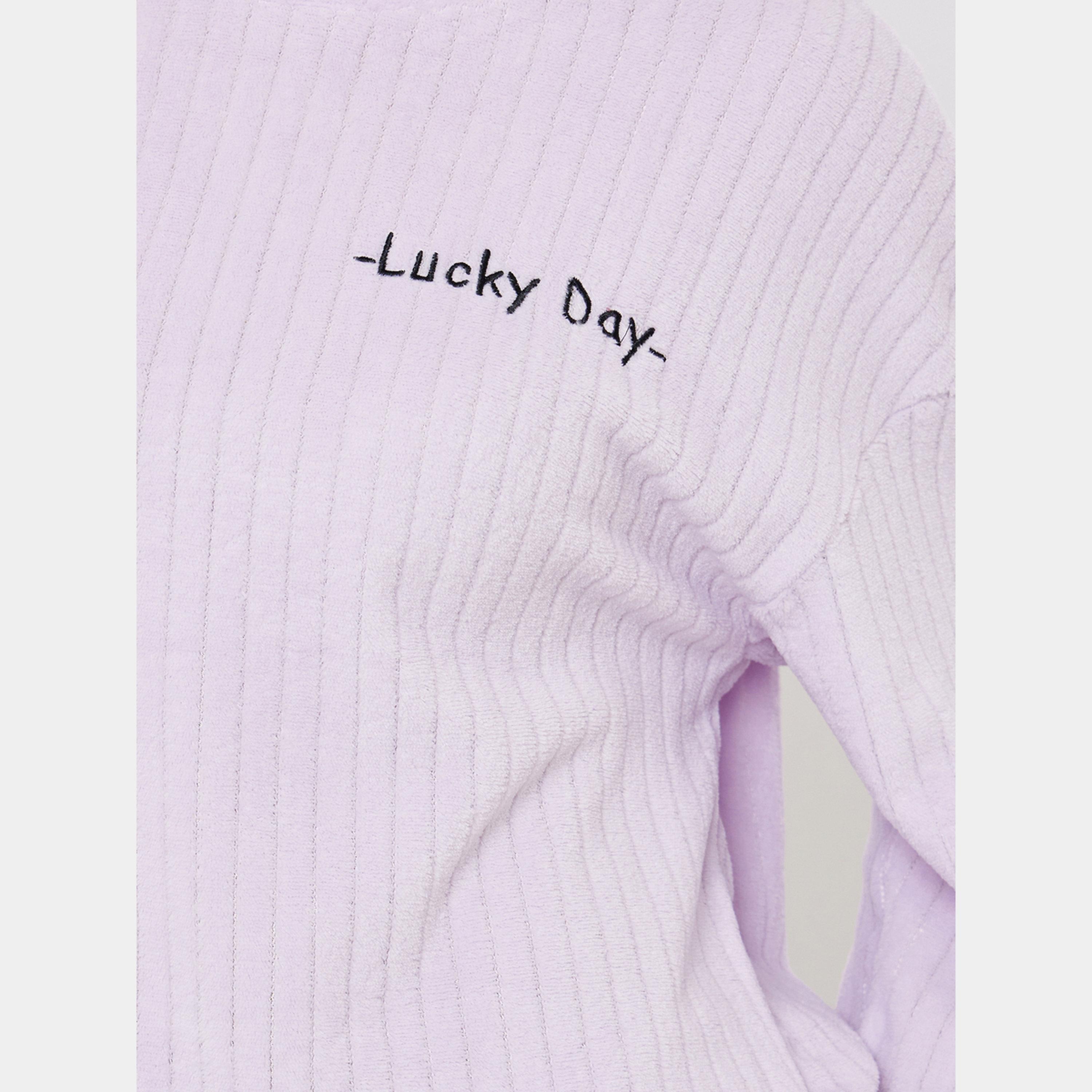 ستايلي - بيجاما قميص صوف المخطط بأكمام طويلة باللون البنفسجي-women-clothing-nightwear-pyjamas-longsets-image-4