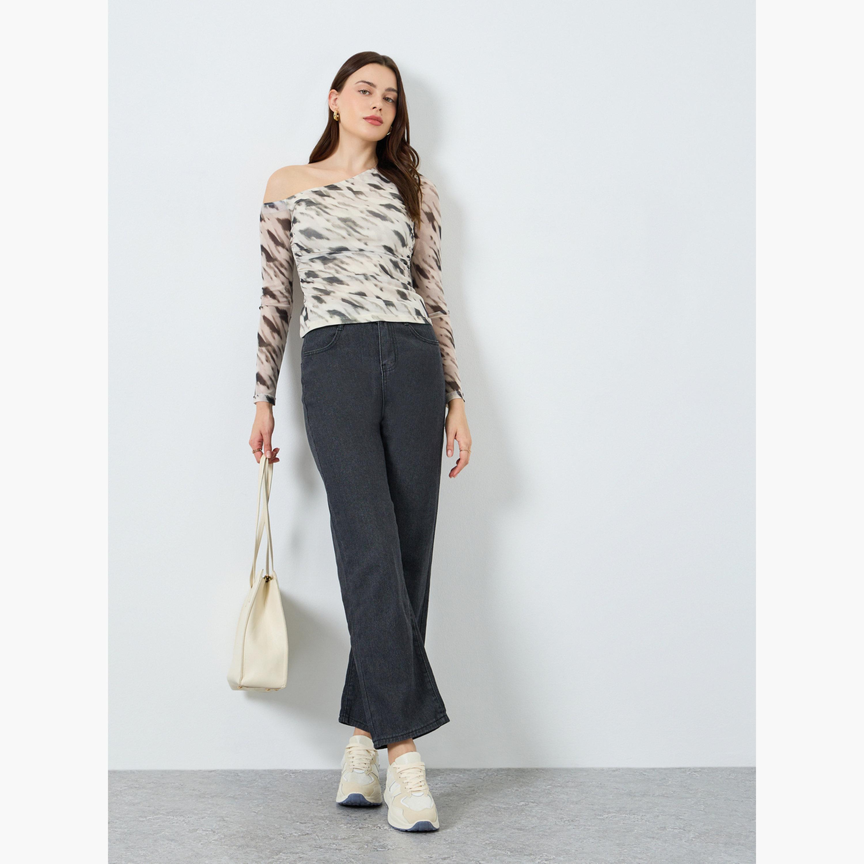 Styli Women Animal Print Fitted Knit Top-women-clothing-shirtsandblouses-blouses-image-2