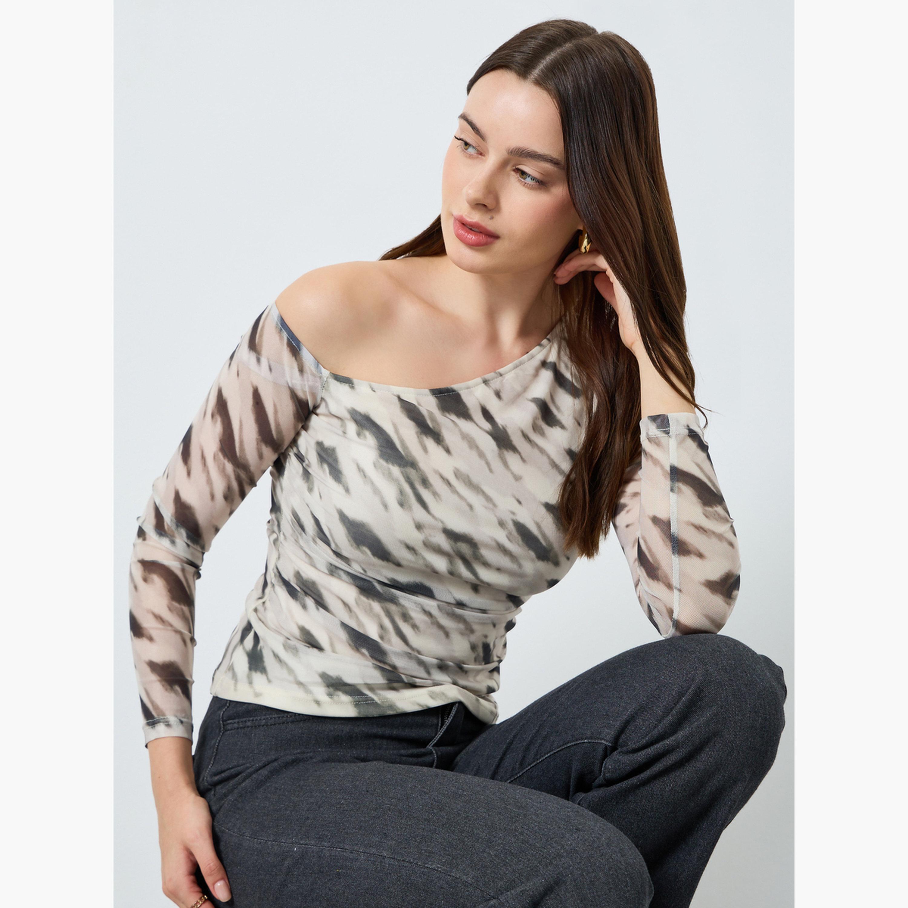 بلوزة محبوكة ضيقة بطبعة حيوانات-women-clothing-shirtsandblouses-blouses-image-3