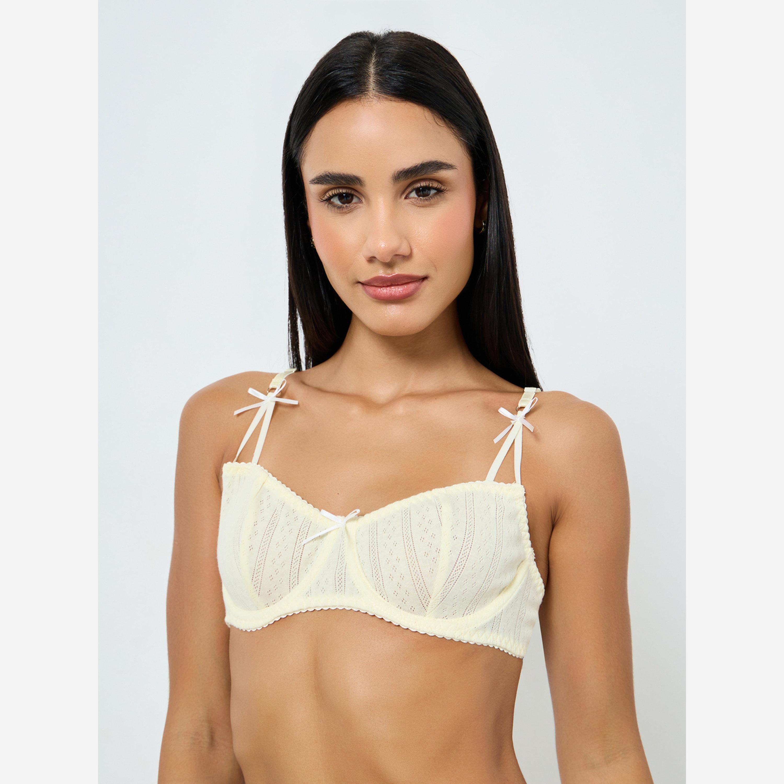 ?????? - ??? ????? ??? ?????? ????? ???? ???? ????? Pointelle Apex Strap-women-clothing-lingerie-lingeriesets-image-3