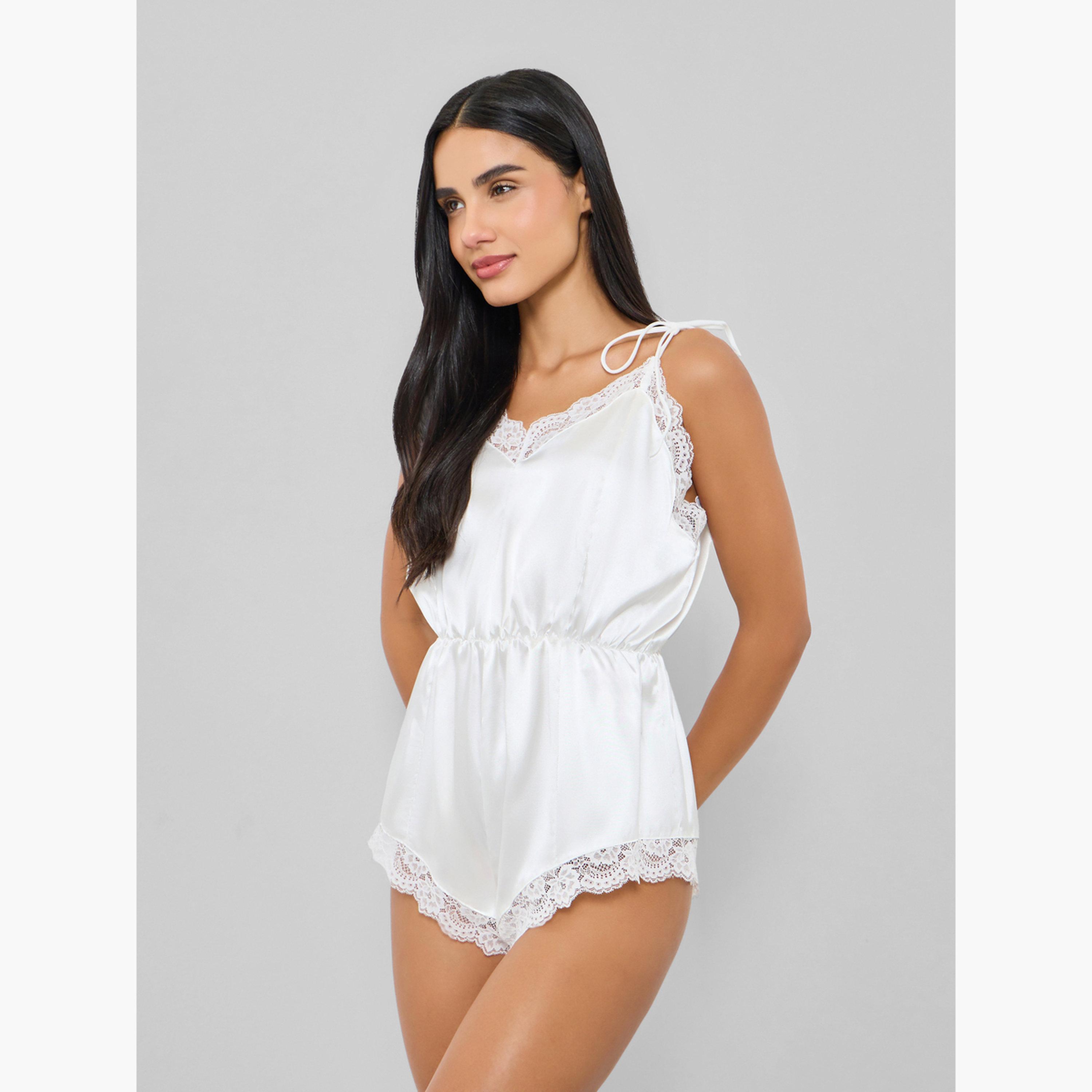 بودي سوت ساتان بحواف دانتيل-women-clothing-lingerie-babydollsandbodysuits-image-1