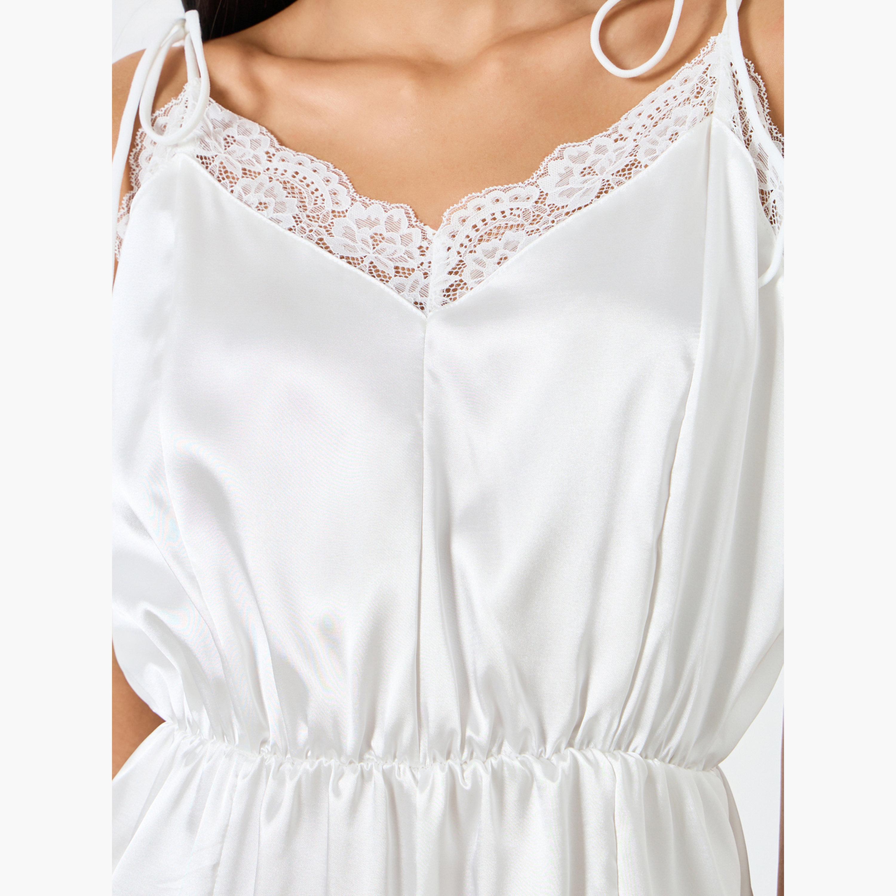 Styli Lace Edge Satin Teddy-women-clothing-lingerie-babydollsandbodysuits-image-3