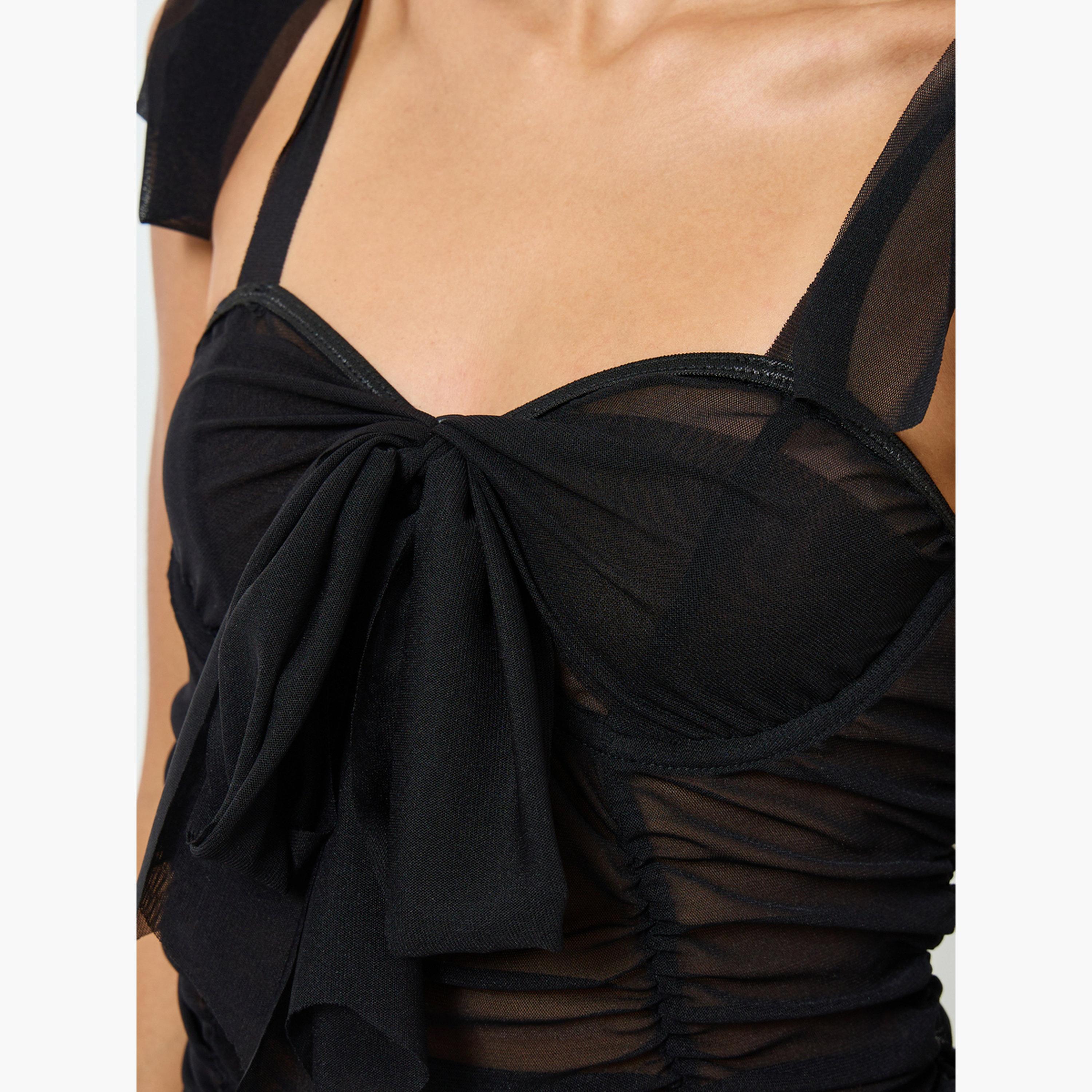 طقم قميص داخلي شبكي بكشكشة مع جورب شبكي كامل وسروال داخلي-women-clothing-lingerie-lingeriesets-image-3