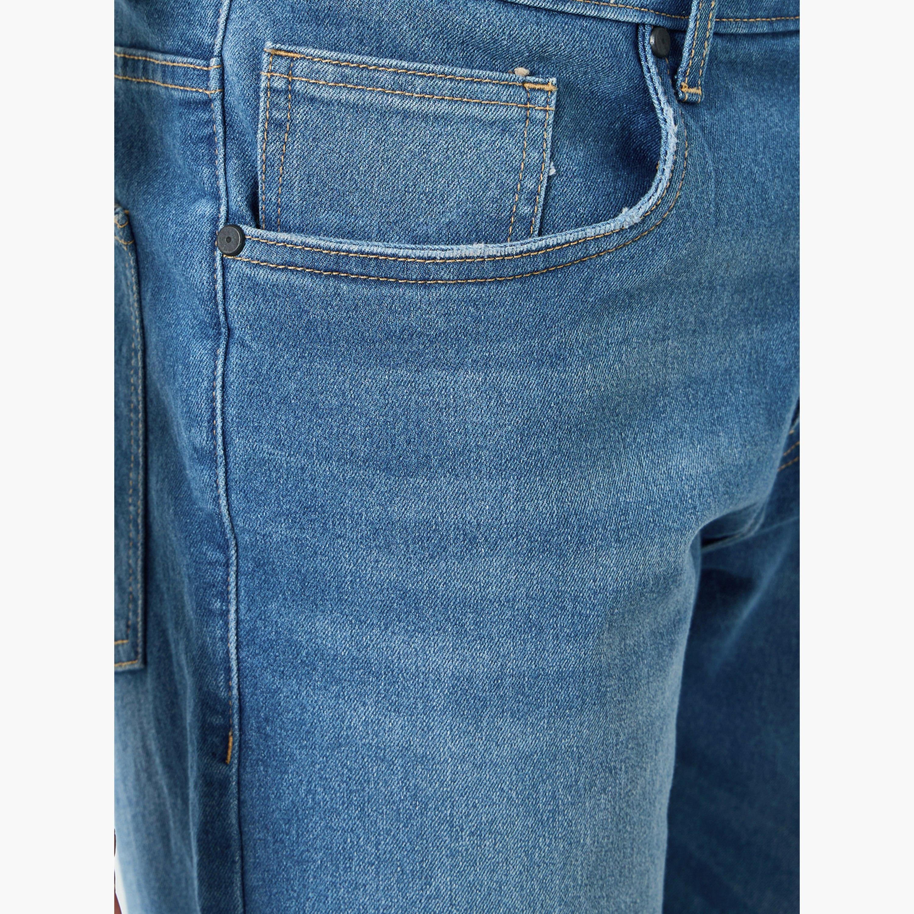 Styli Men Mid Rise Relaxed Fit Washed Jeans-men-clothing-bottoms-jeans-image-4