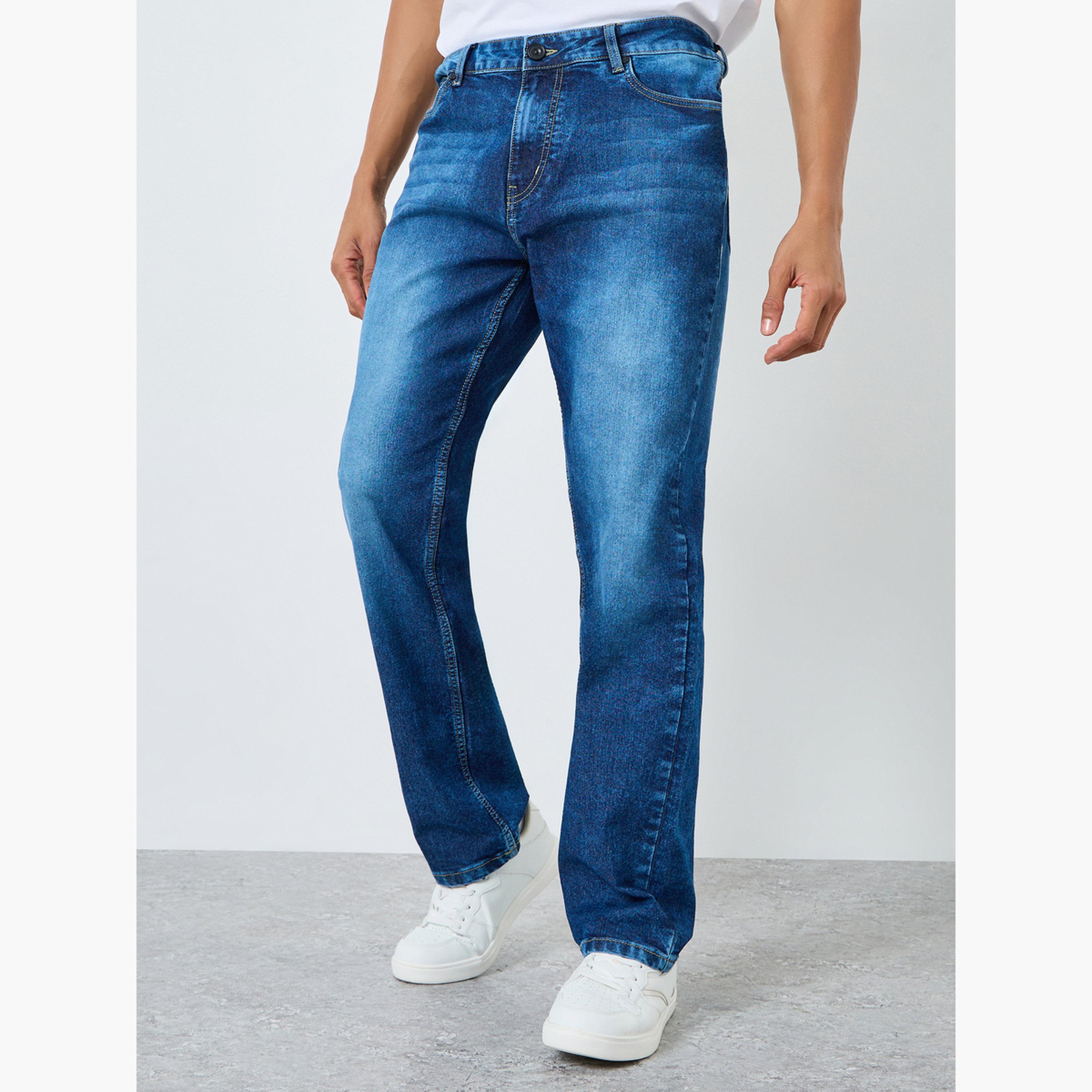 Styli Men Dark Wash Relaxed Fit Jeans-men-clothing-bottoms-jeans-image-1