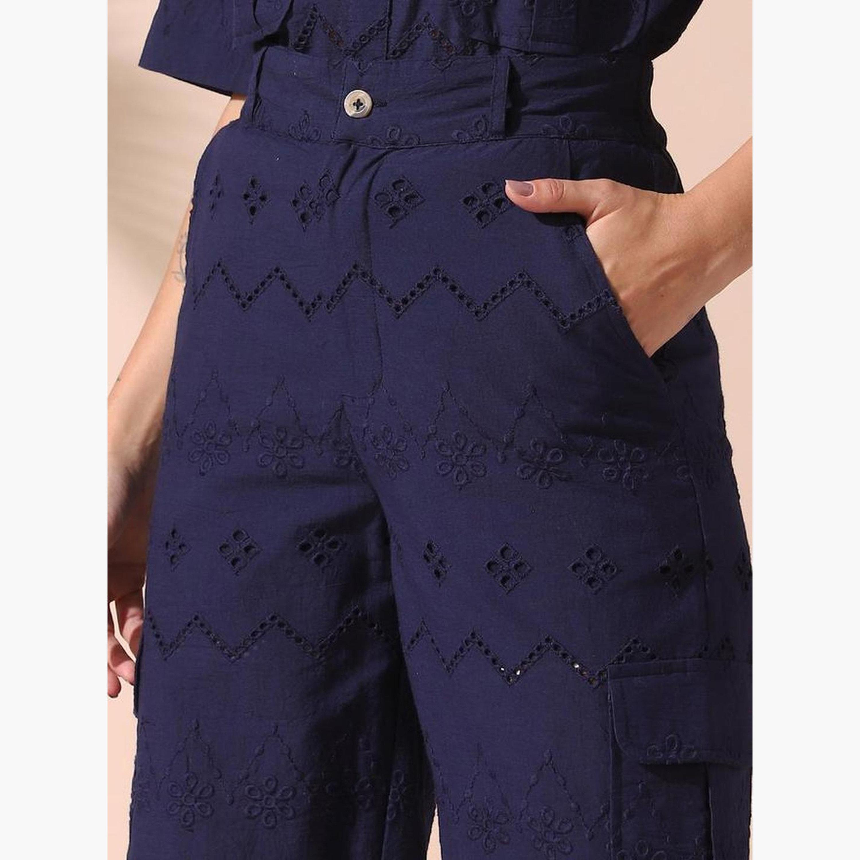 دينيس لينغو - قميص وبنطال قطني شيفلي-women-clothing-coordsets-image-6