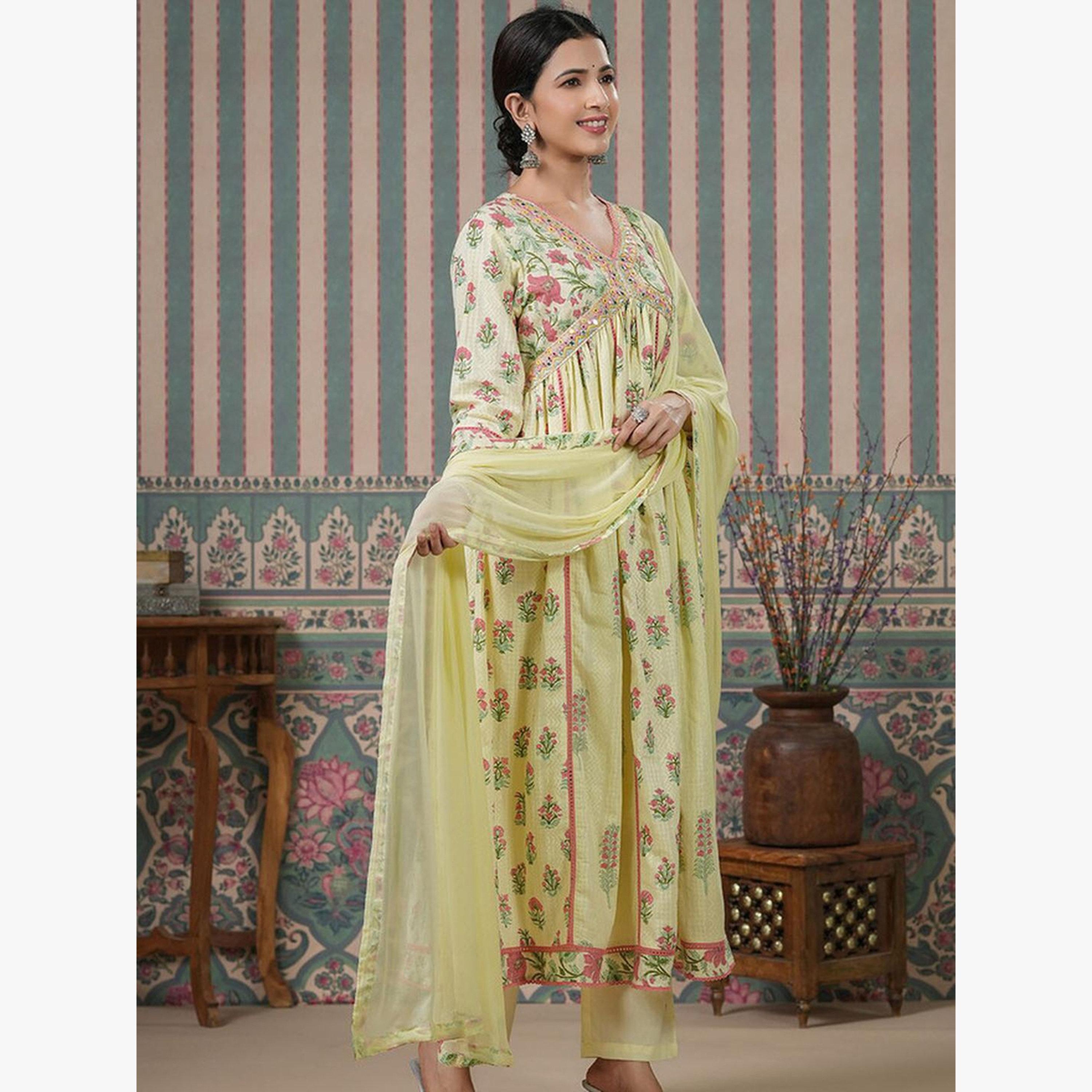 Ishin Women Cotton Dobby Kurta with Pants and Dupatta Set-women-clothing-ethnicwear-kurtasets-image-3