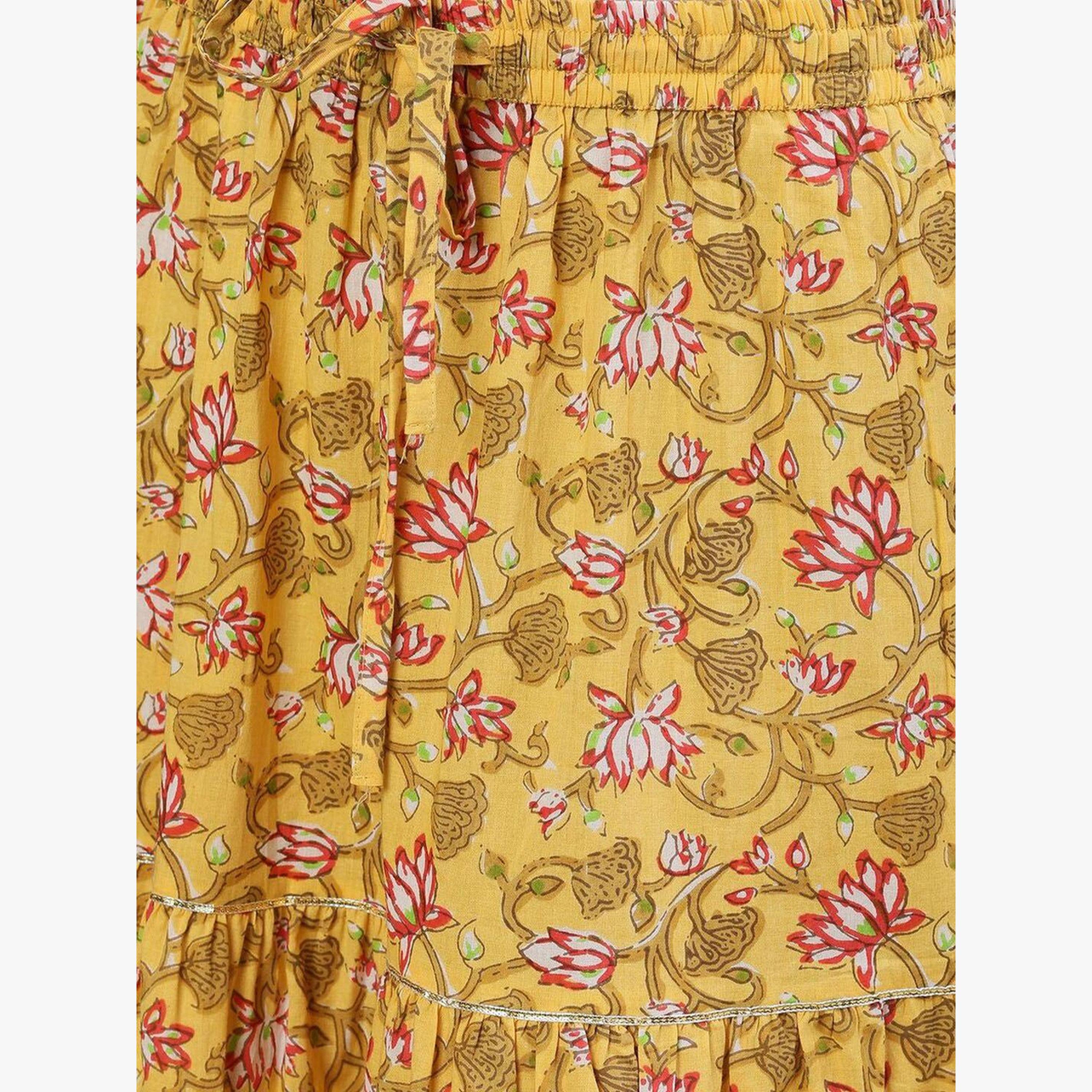 Ishin Women Yellow Embroidered Kurta with Skirt and Dupatta Set-women-clothing-ethnicwear-kurtasets-image-4