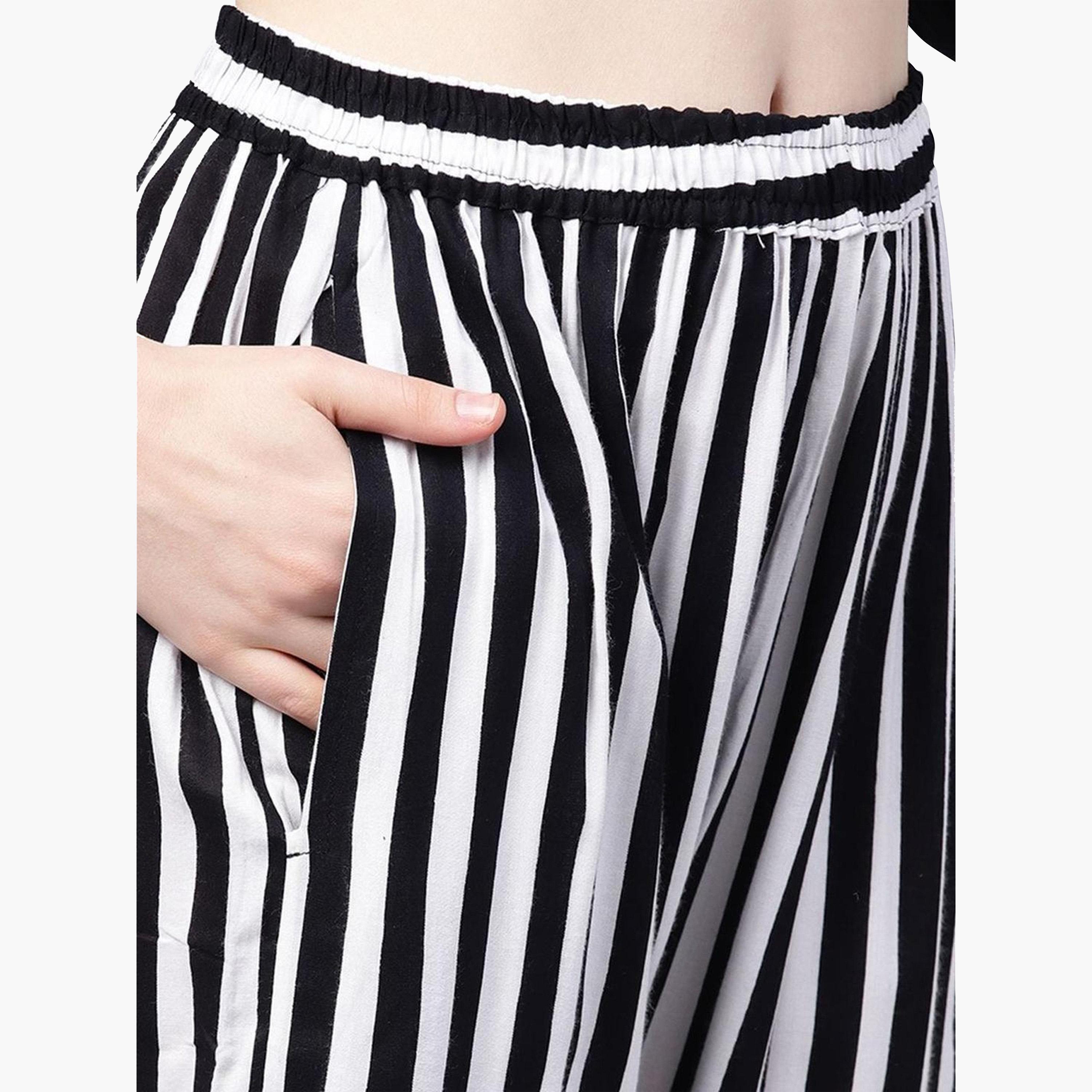 ايشين - قميص وبنطال نسائي لون أسود-women-clothing-ethnicwear-kurtasets-image-4