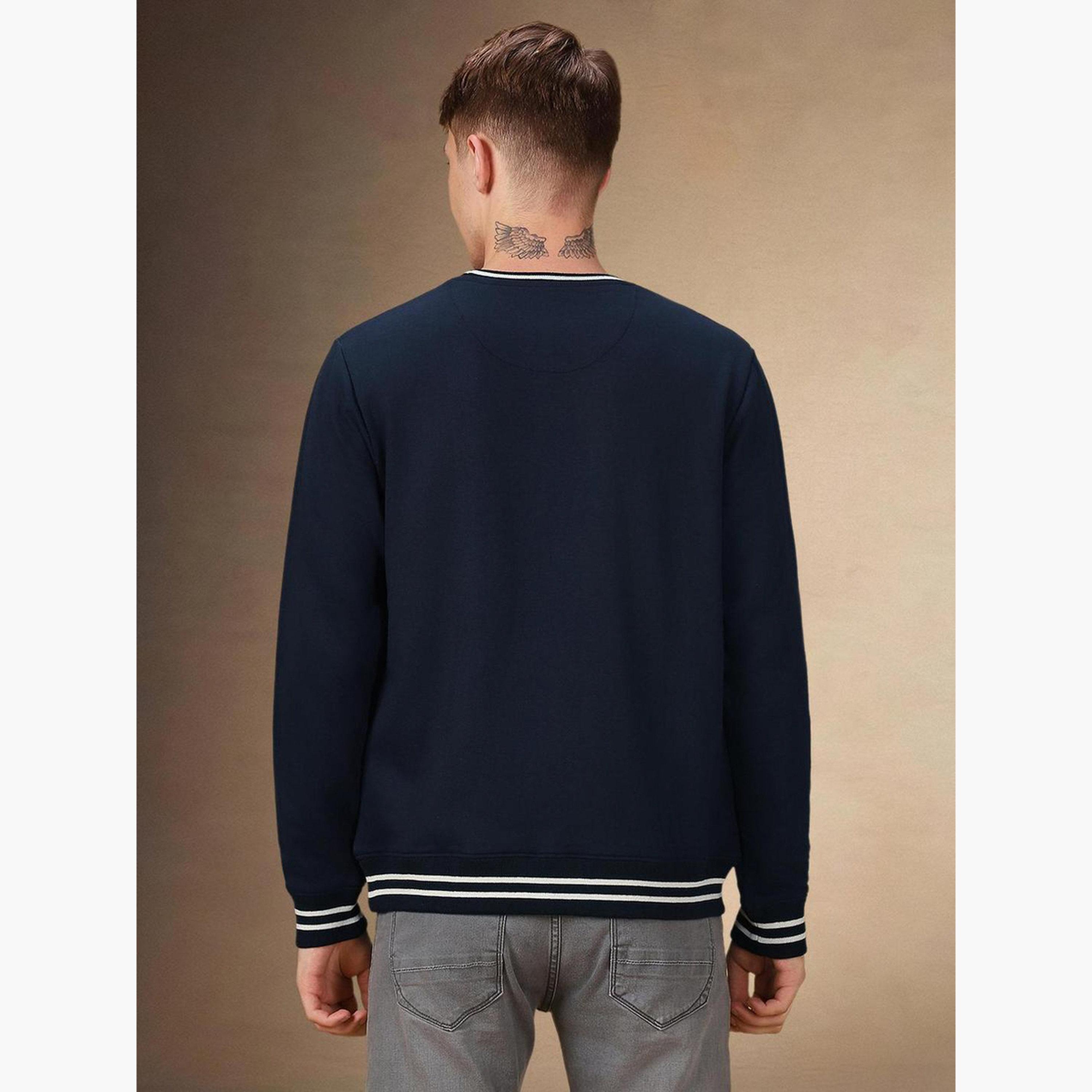 Dennis Lingo Striped Round Neck Long Sleeves Men's Sweatshirt-men-winterwear-hoodiesandsweatshirts-image-3
