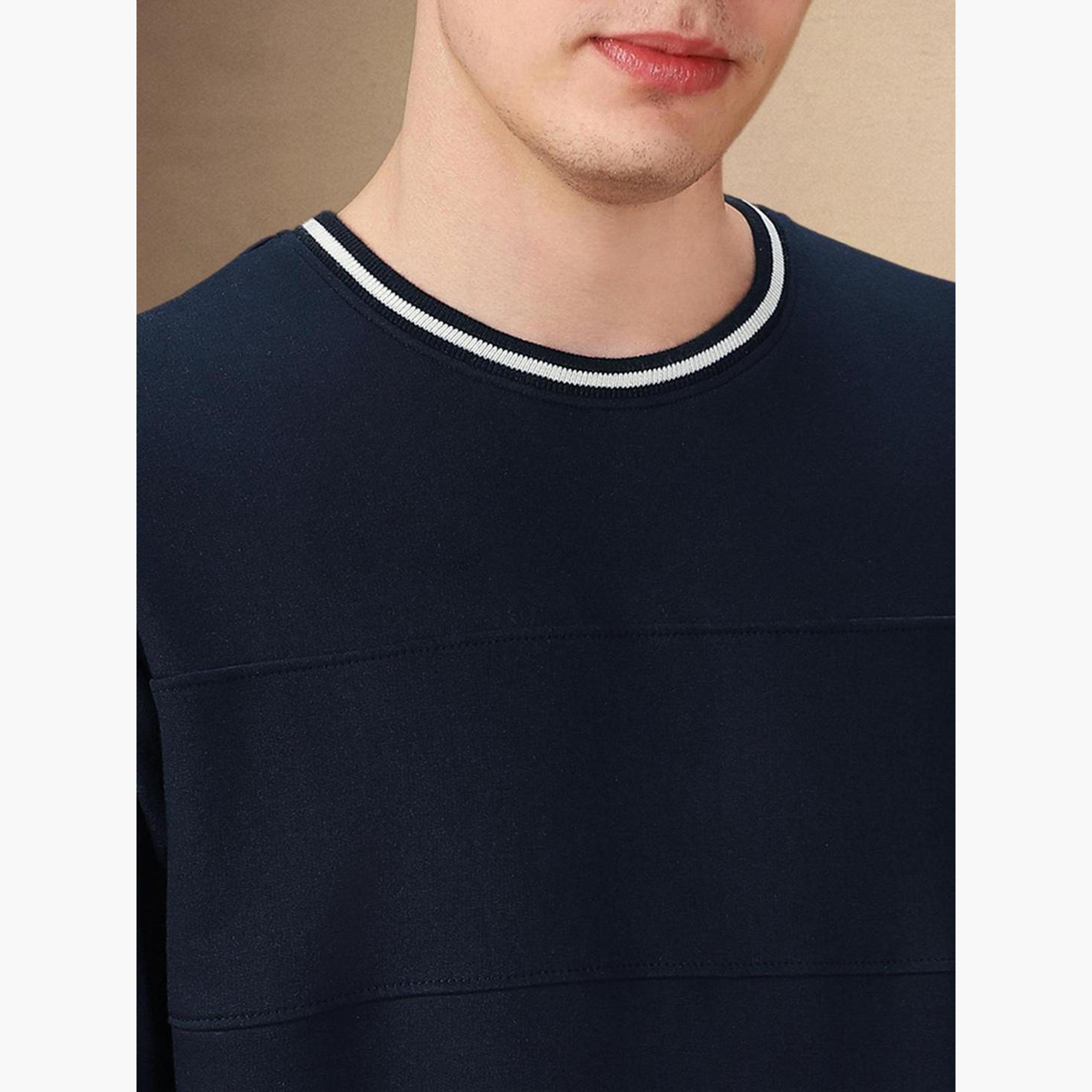 Dennis Lingo Striped Round Neck Long Sleeves Men's Sweatshirt-men-winterwear-hoodiesandsweatshirts-image-4