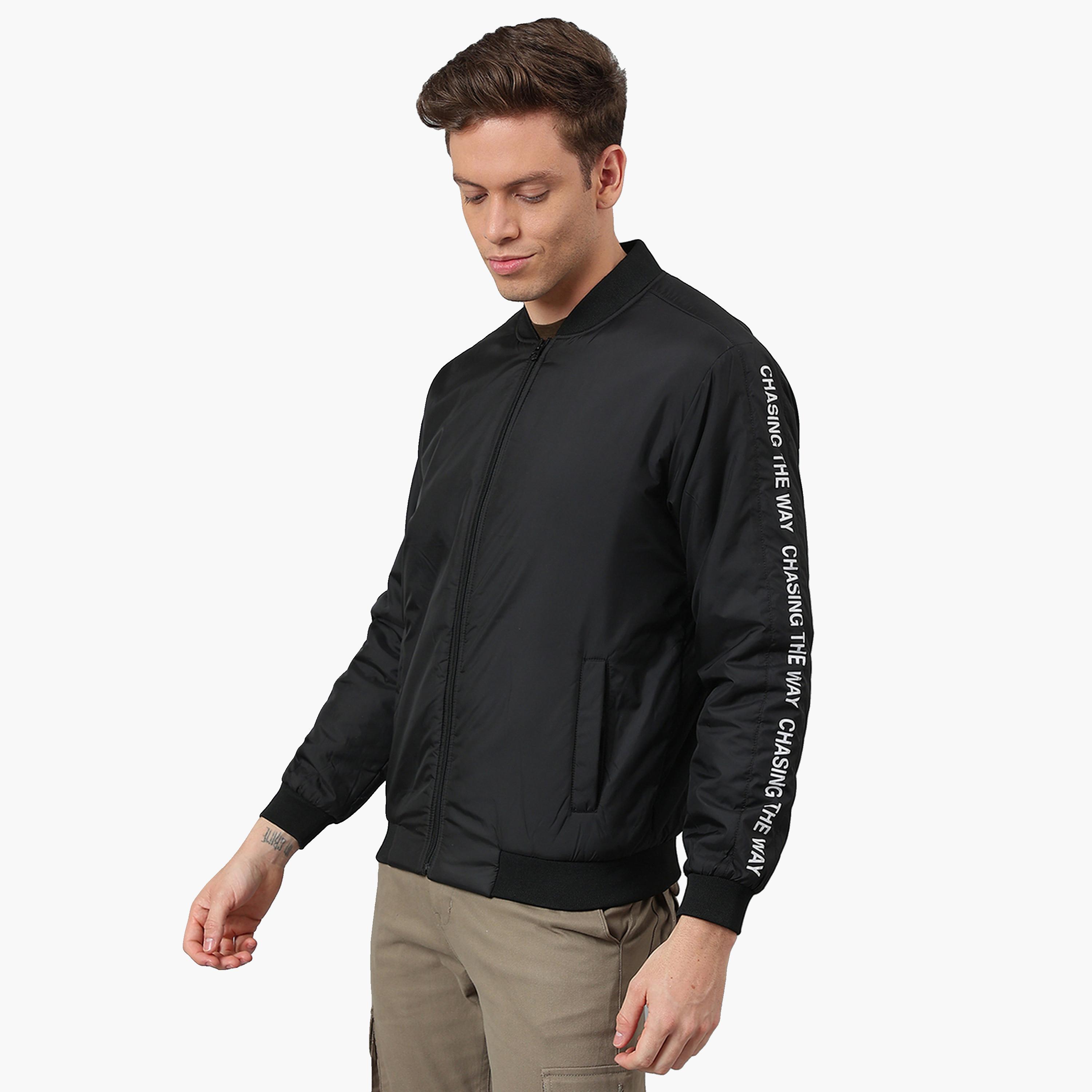 Dennis Lingo Men Printed Panel Outdoor Bomber Jacket-men-clothing-jacketsandblazers-jackets-image-1