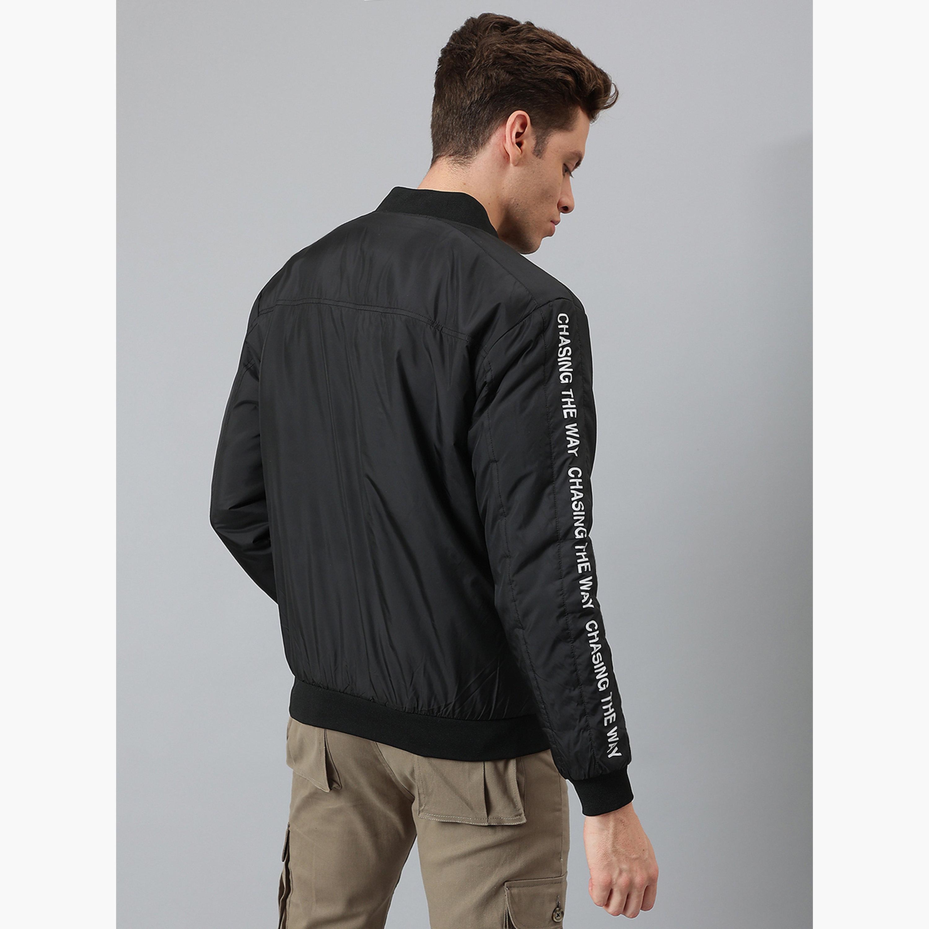 جاكيت بومبر خارجي بألواح مطبوعة-men-clothing-jacketsandblazers-jackets-image-3