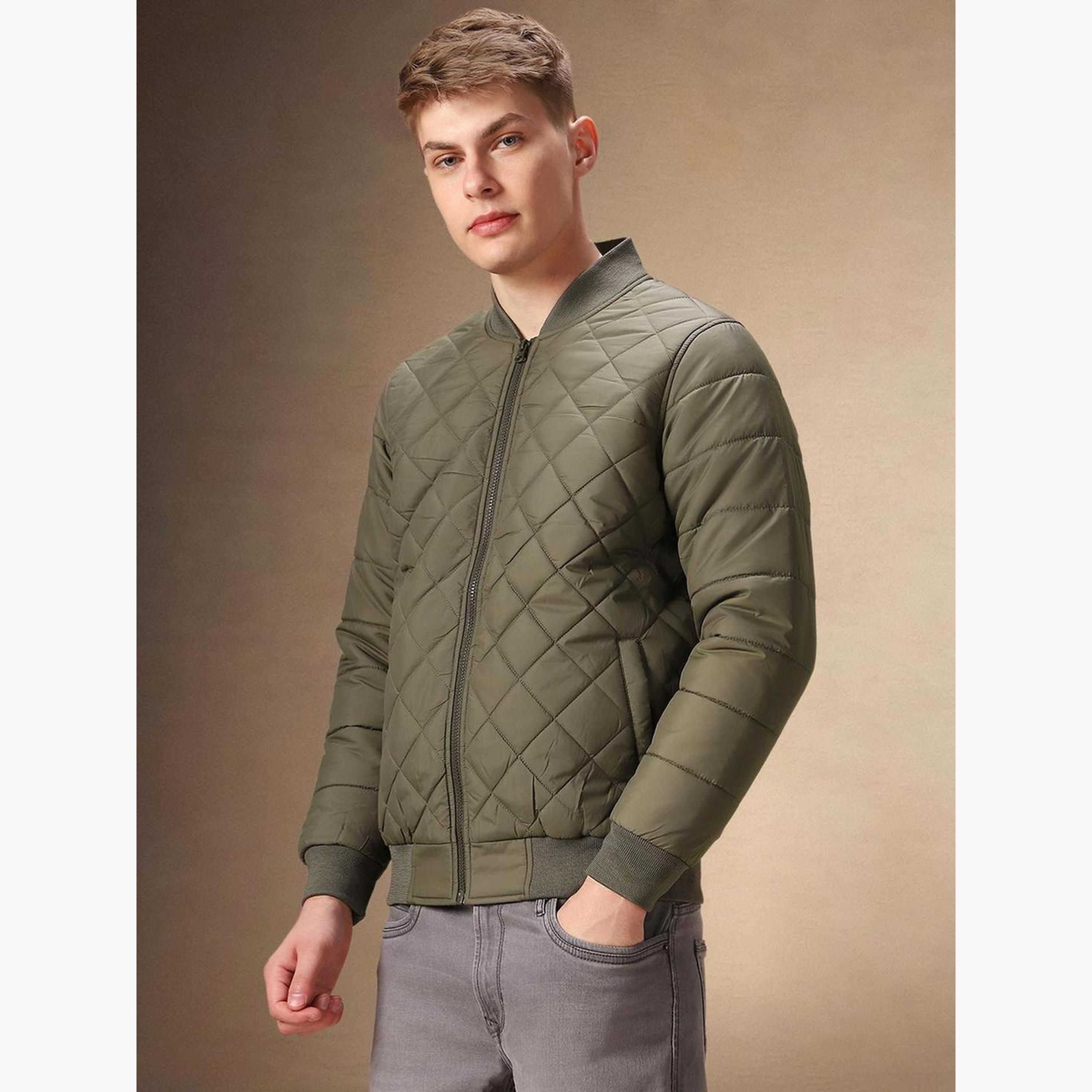 دينيس لينغو - جاكيت بومبر رجالي مبطن برقبة دائرية وأكمام طويلة وسحاب-men-clothing-jacketsandblazers-jackets-image-4