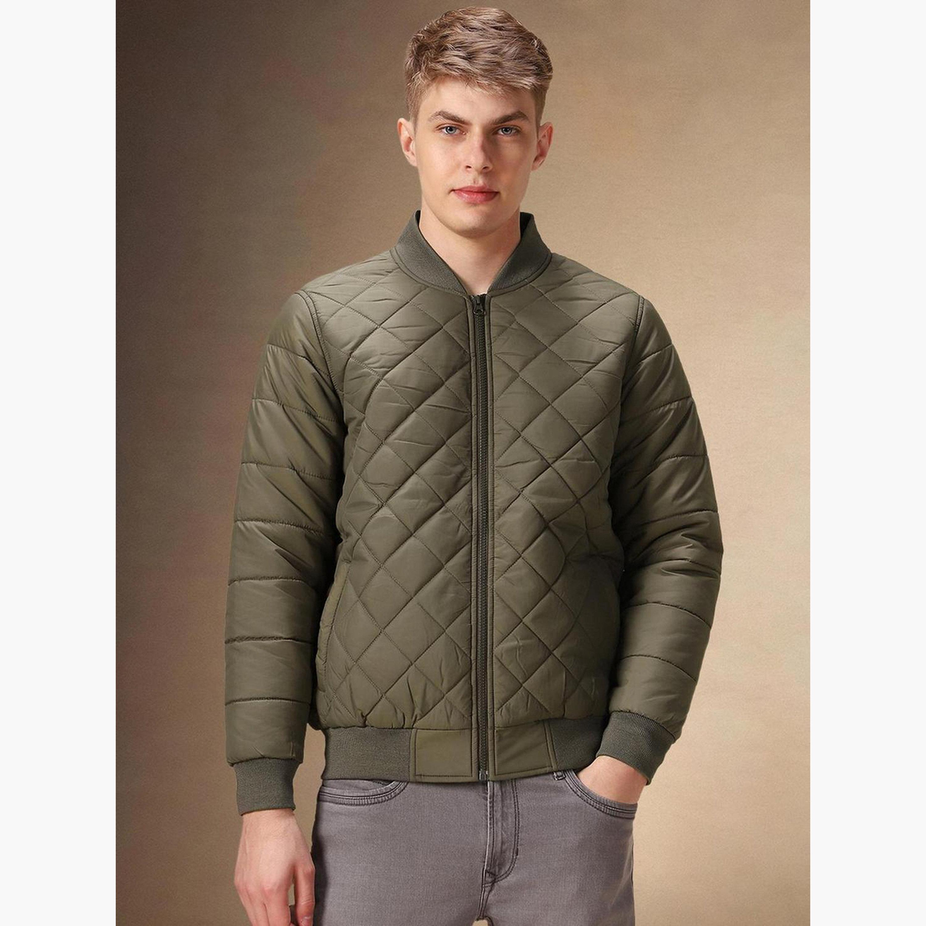 دينيس لينغو - جاكيت بومبر رجالي مبطن برقبة دائرية وأكمام طويلة وسحاب-men-clothing-jacketsandblazers-jackets-image-5