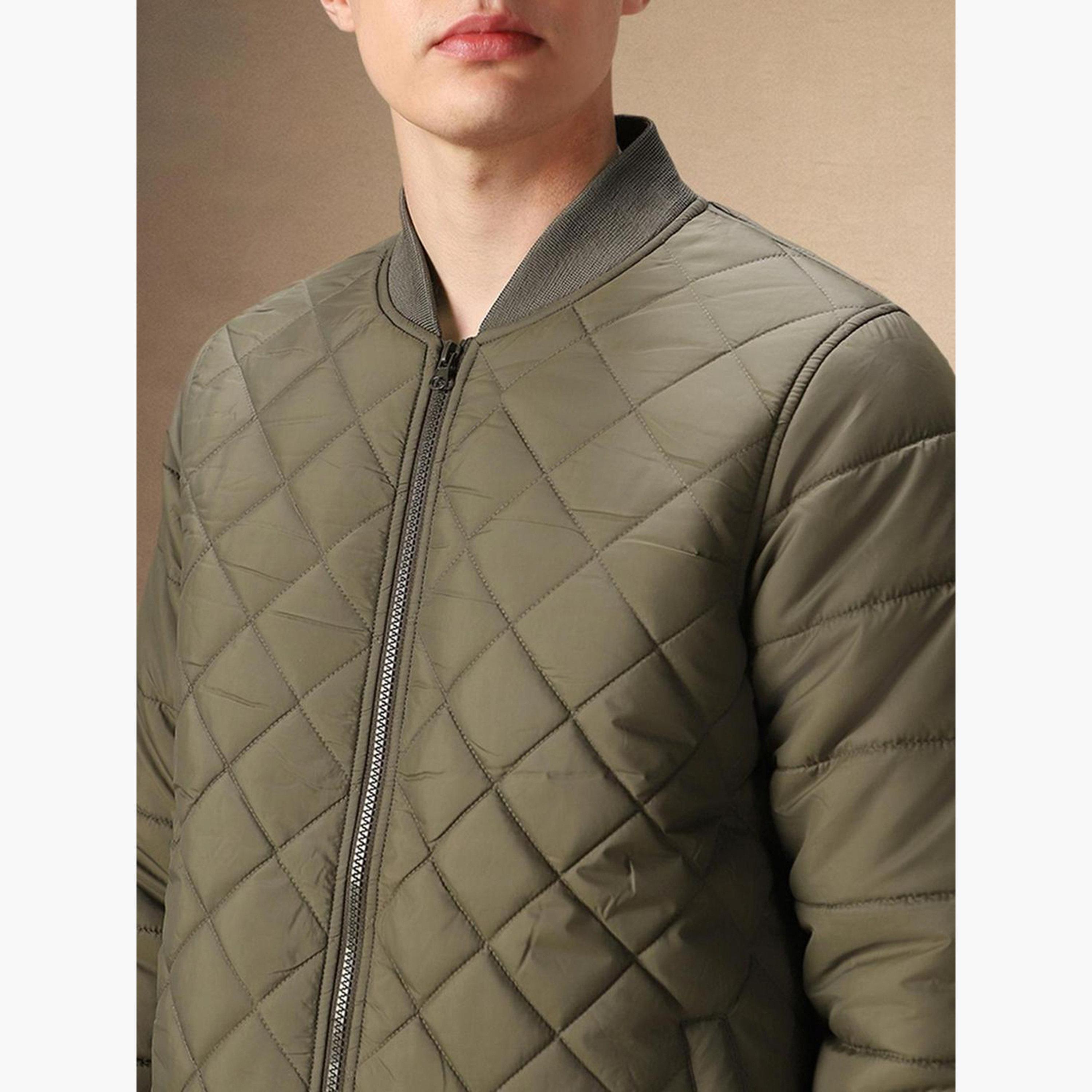 دينيس لينغو - جاكيت بومبر رجالي مبطن برقبة دائرية وأكمام طويلة وسحاب-men-clothing-jacketsandblazers-jackets-image-6